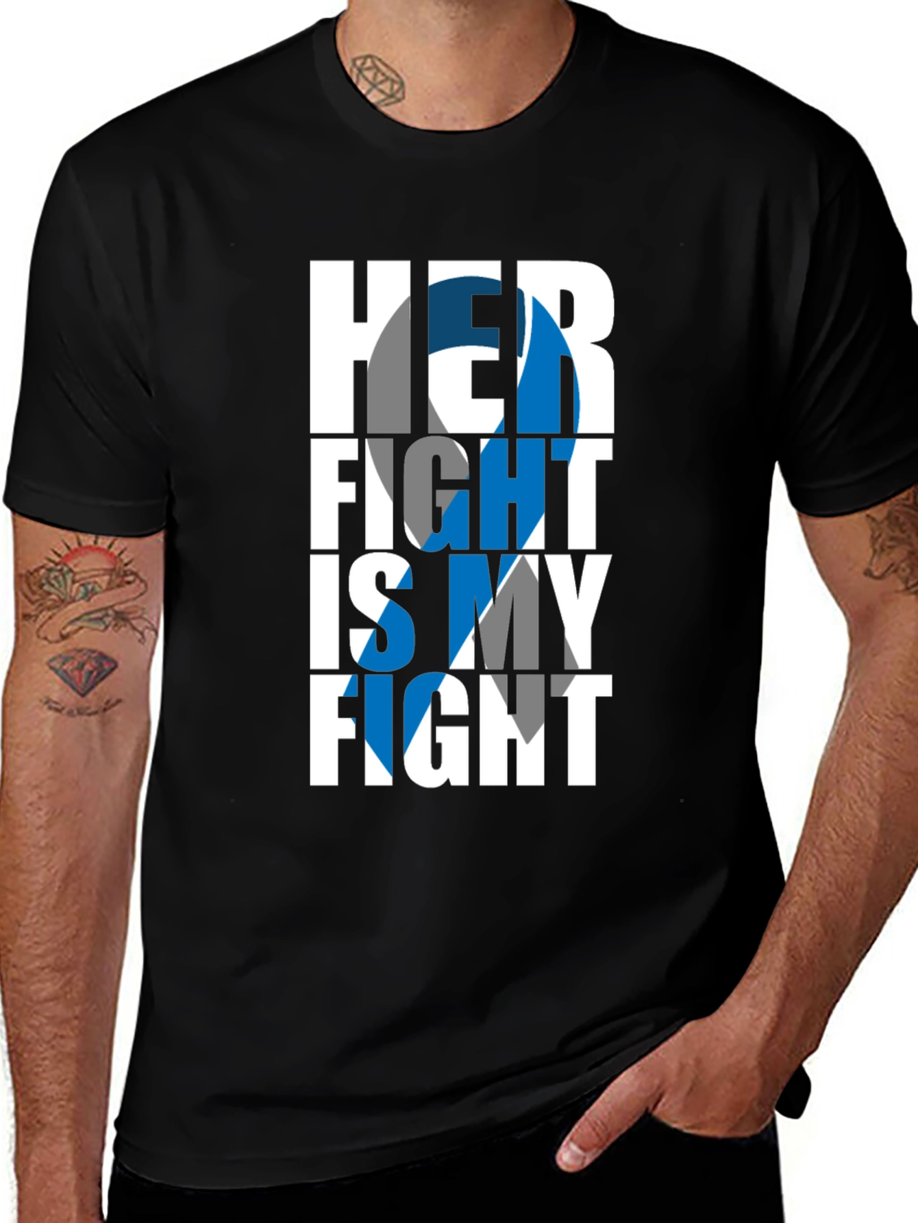 Variant 20 of Her Fight Is My Fight T-Shirt - Support Awareness