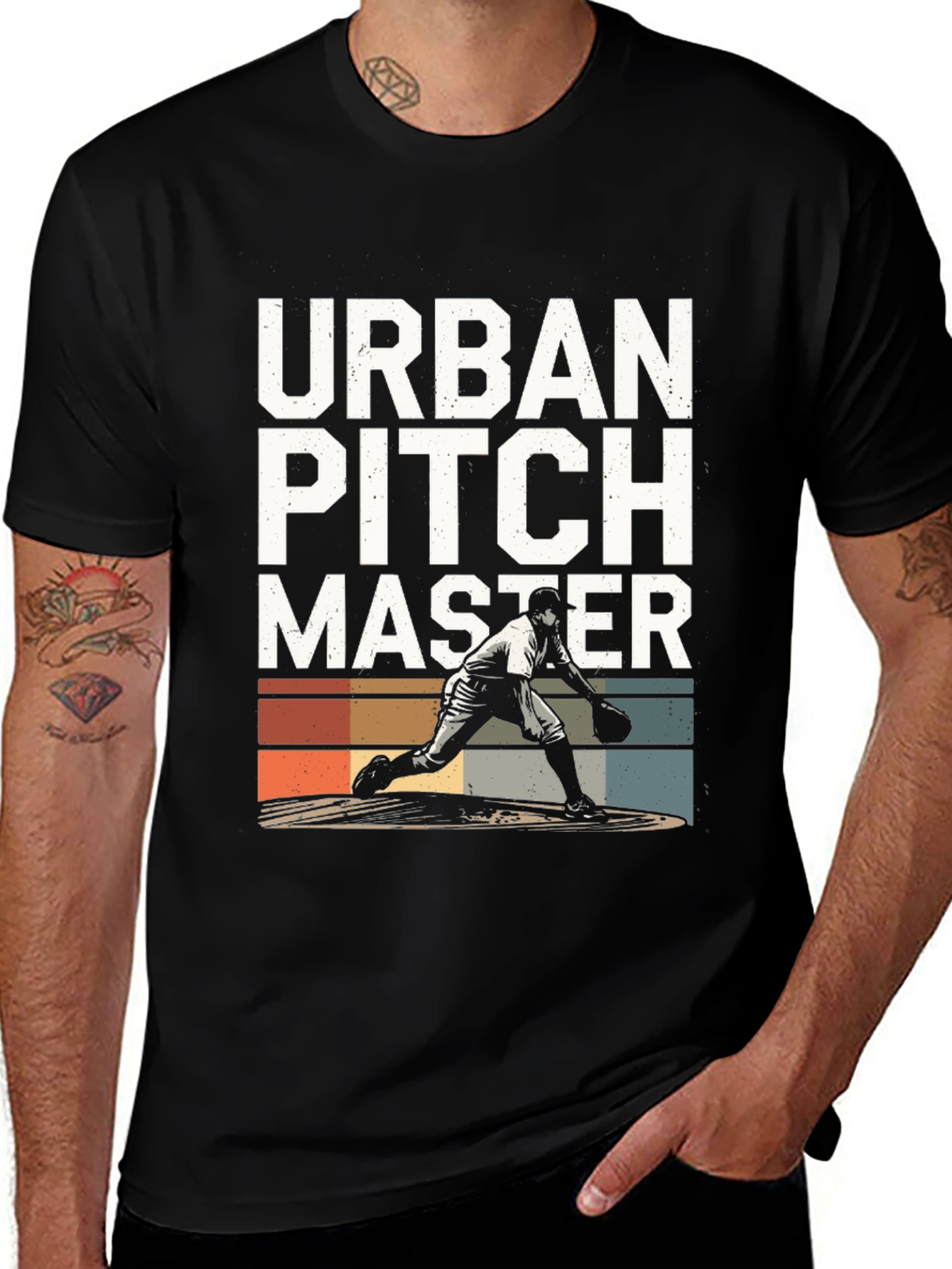 Variant 22 of Urban Pitch Master Black T-Shirt