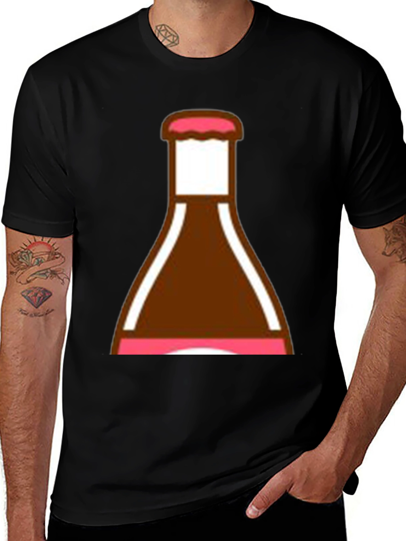 Novelty Bottle Graphic T-Shirt