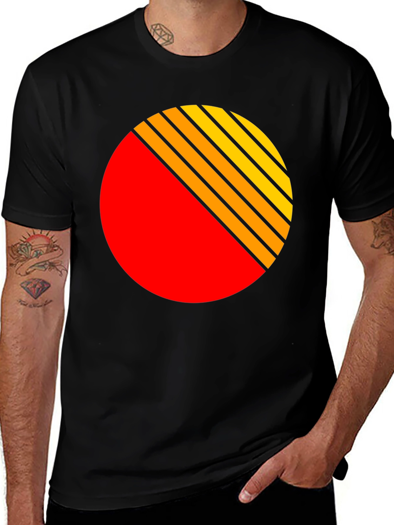 Variant 9 of Retro Sunset T-Shirt - Vintage Style Graphic Tee