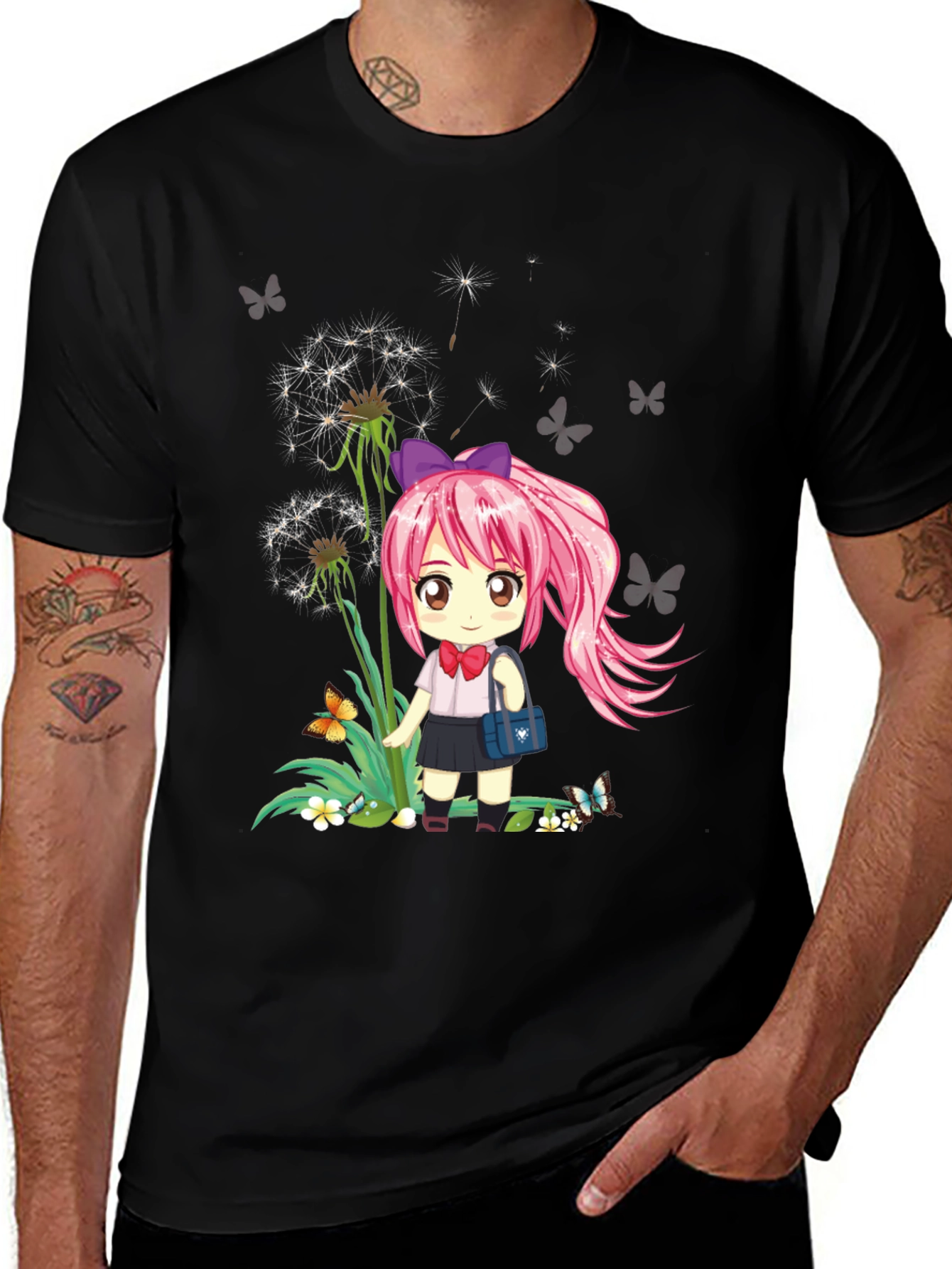 Anime Girl Dandelion T-Shirt