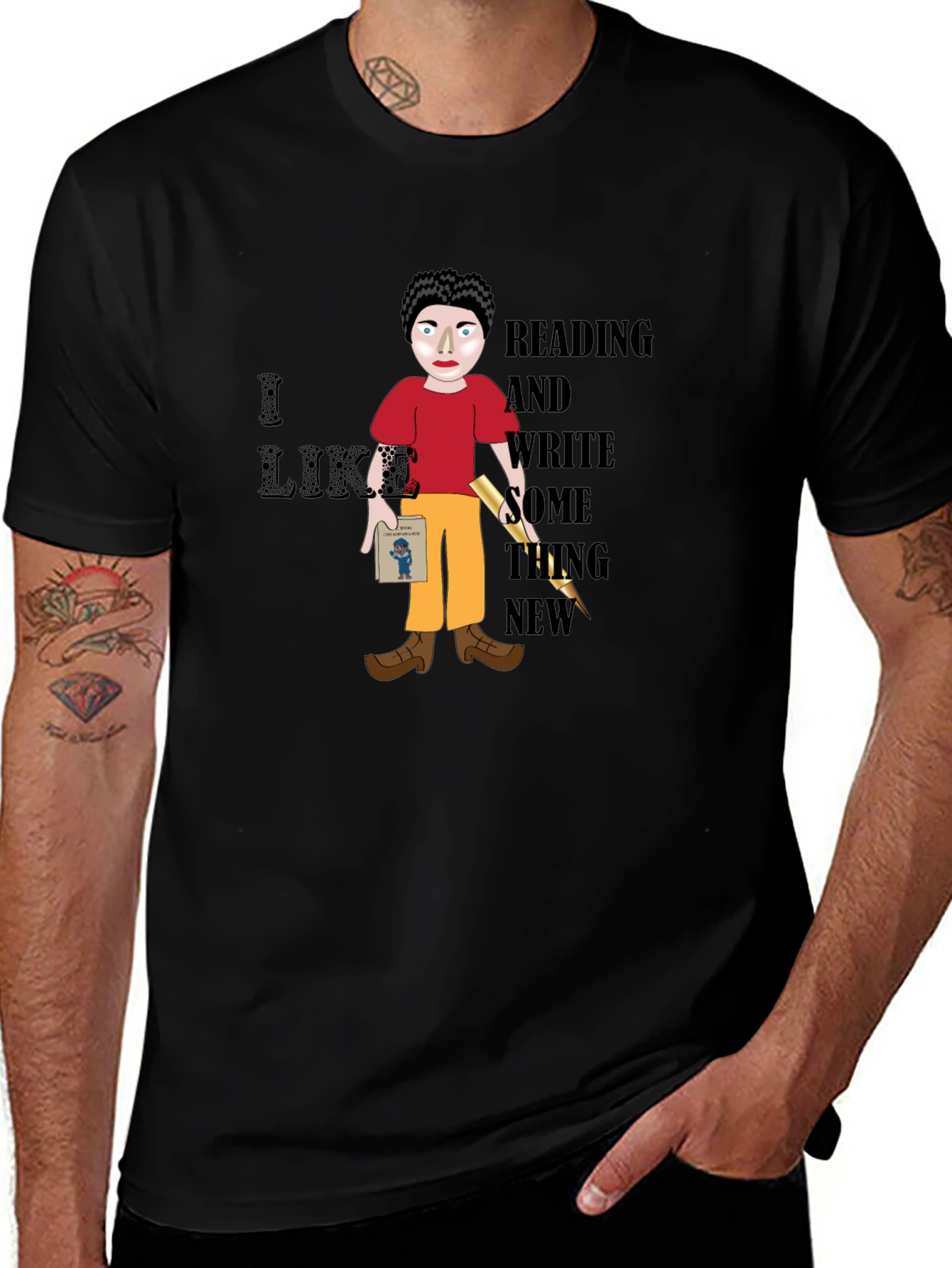 Variant 23 of I Like Reading and Write T-Shirt