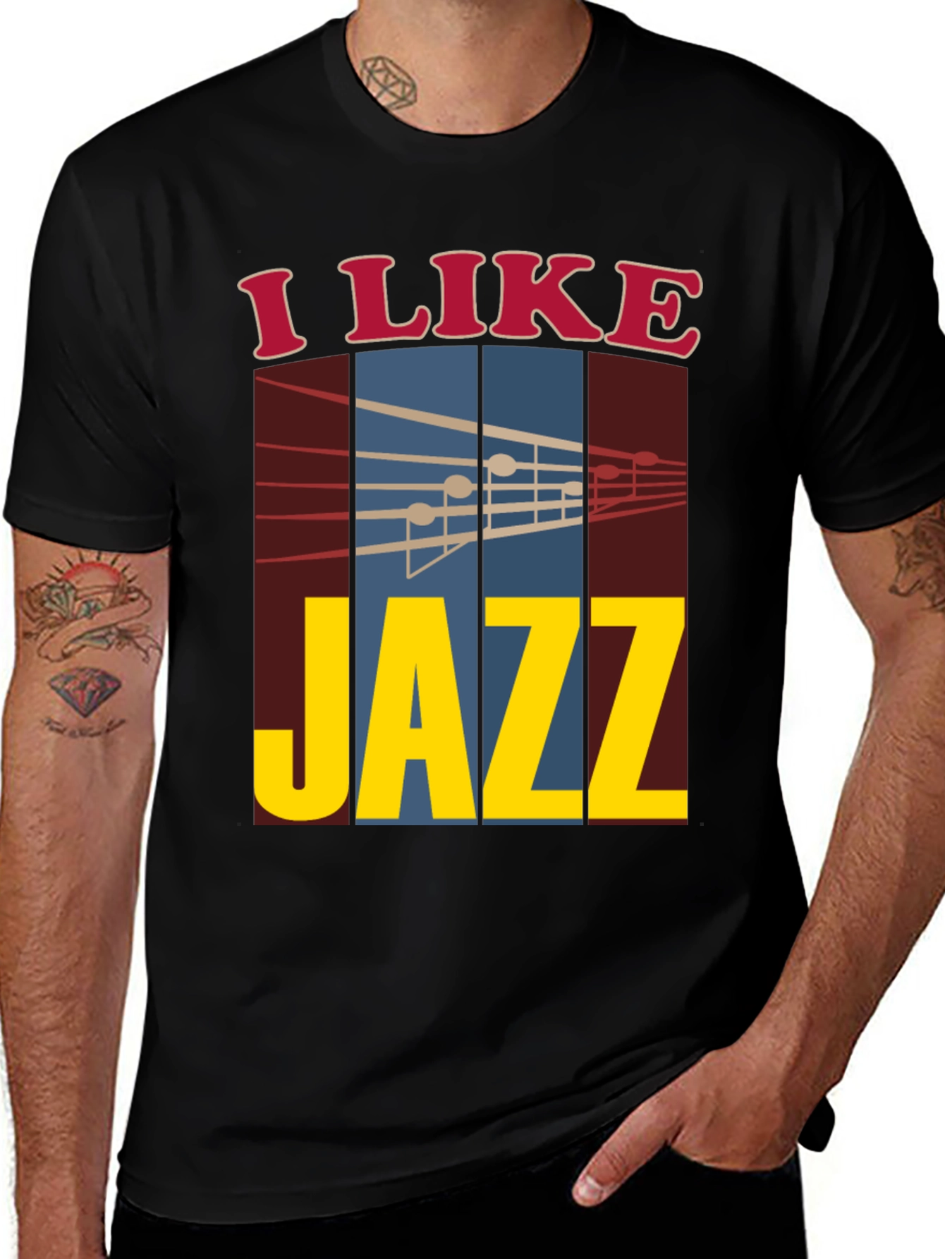 Variant 23 of I Like Jazz Music T-Shirt - Unique Design