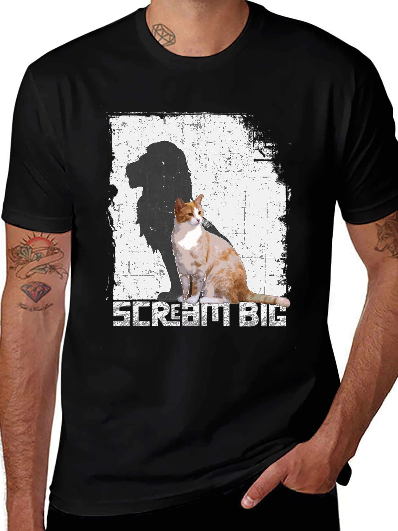 Variant 11 of Scream Big Cat Lion T-Shirt