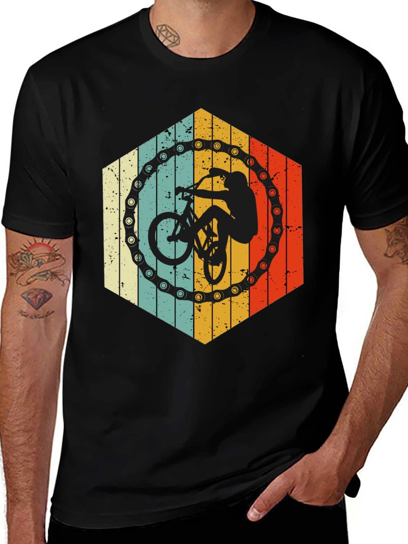Variant 18 of Retro Mountain Bike T-Shirt