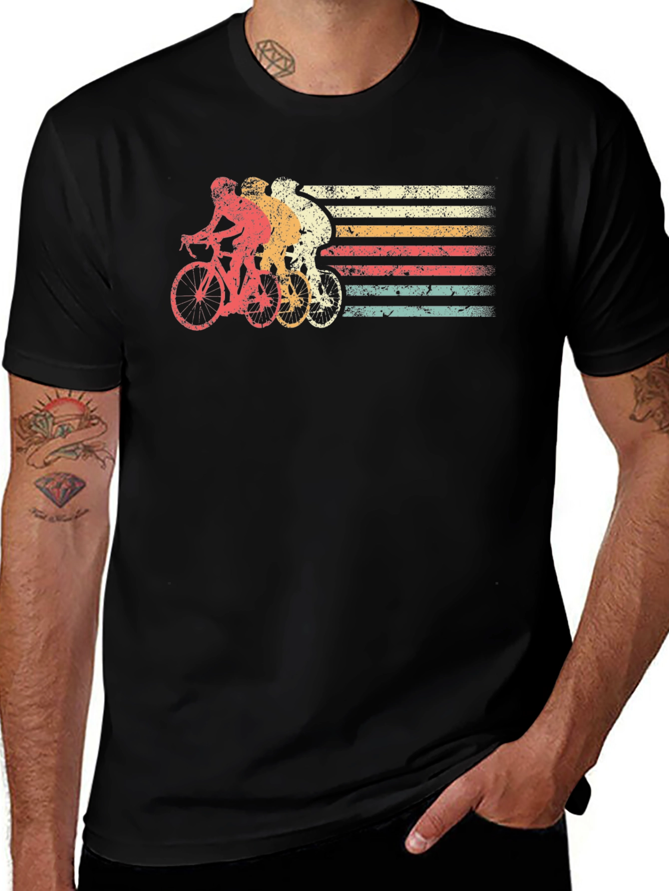 Variant 5 of Vintage Cycling T-Shirt - Retro Style Bike Graphic Tee