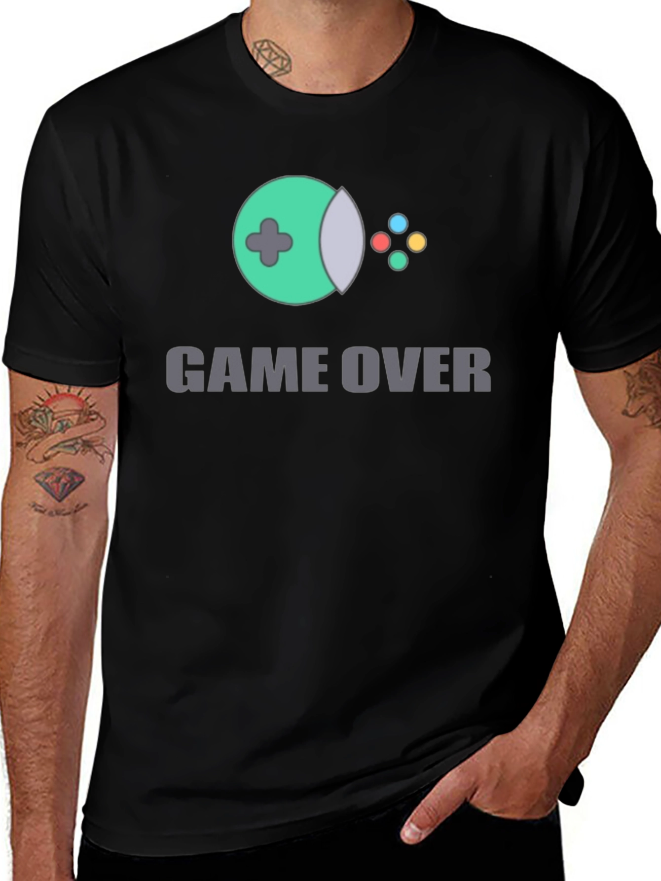 Variant 25 of Game Over Graphic T-Shirt - Gamer Style Tee