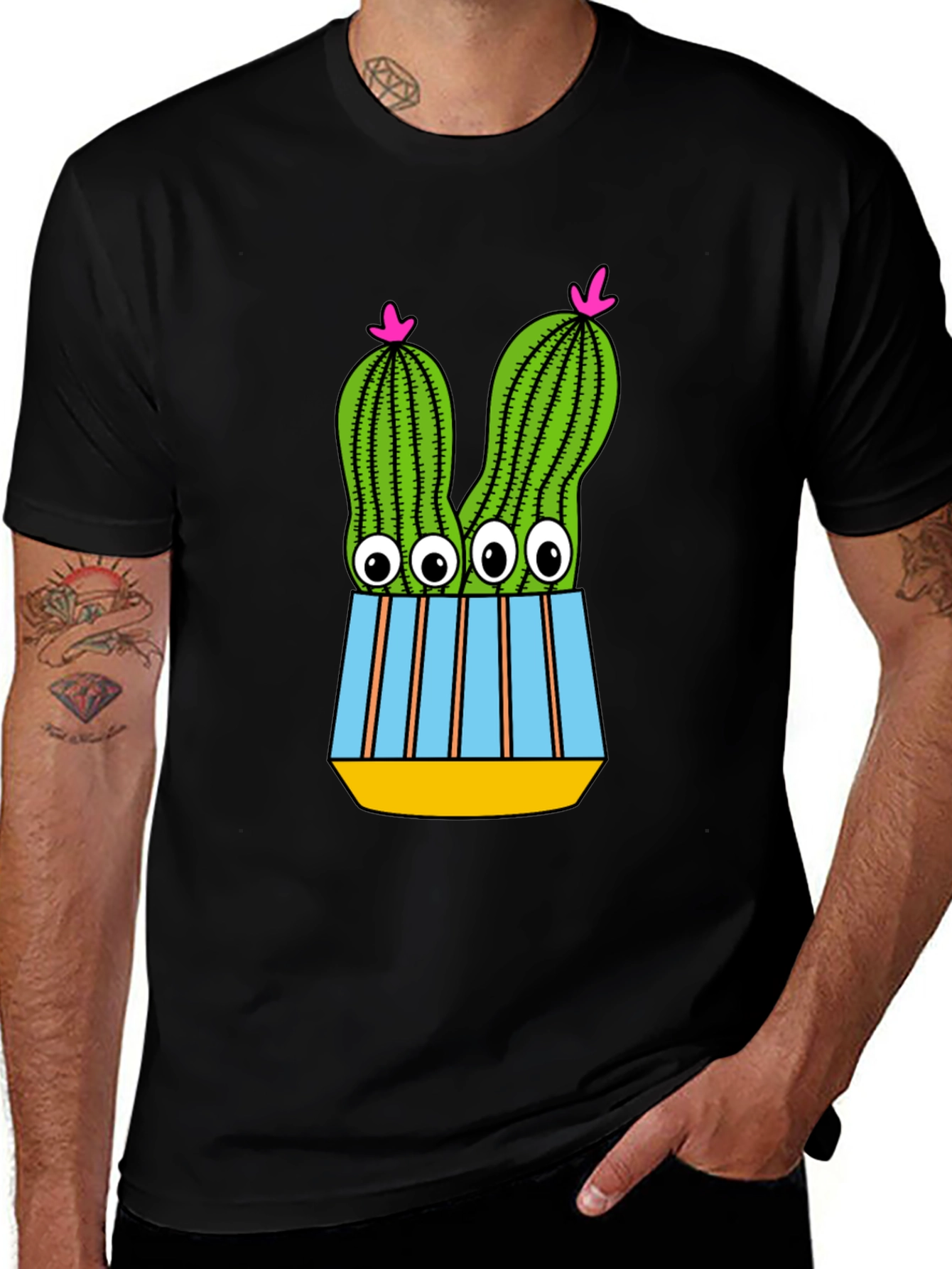 Variant 12 of Cartoon Cactus Tee