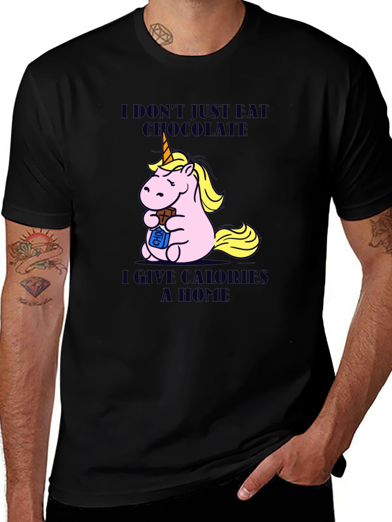 Variant 29 of Unicorn Chocolate Lover T-Shirt