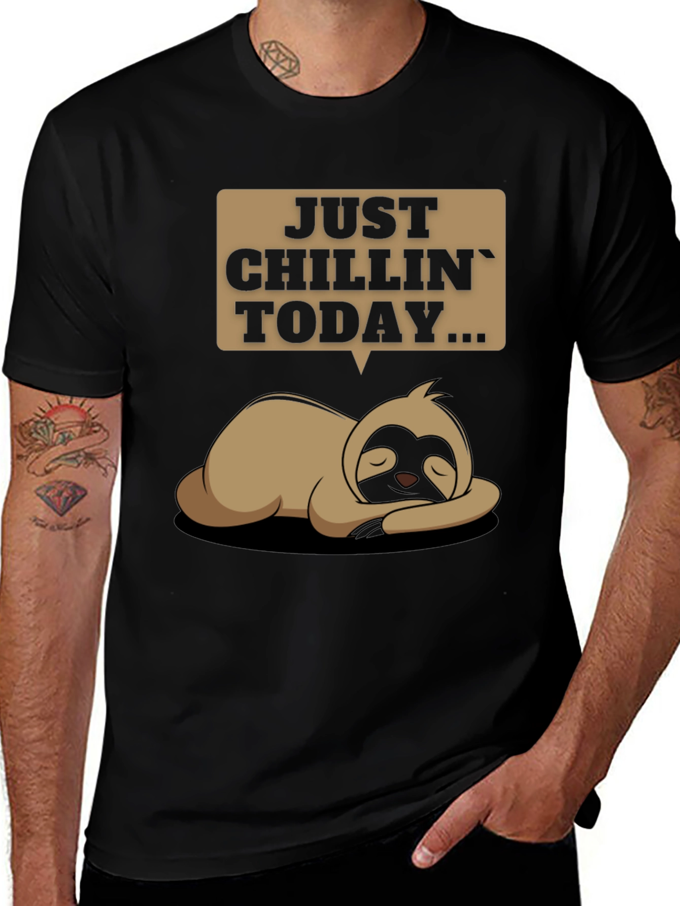 Variant 18 of Just Chillin' Sloth T-Shirt - Funny Relax Tee