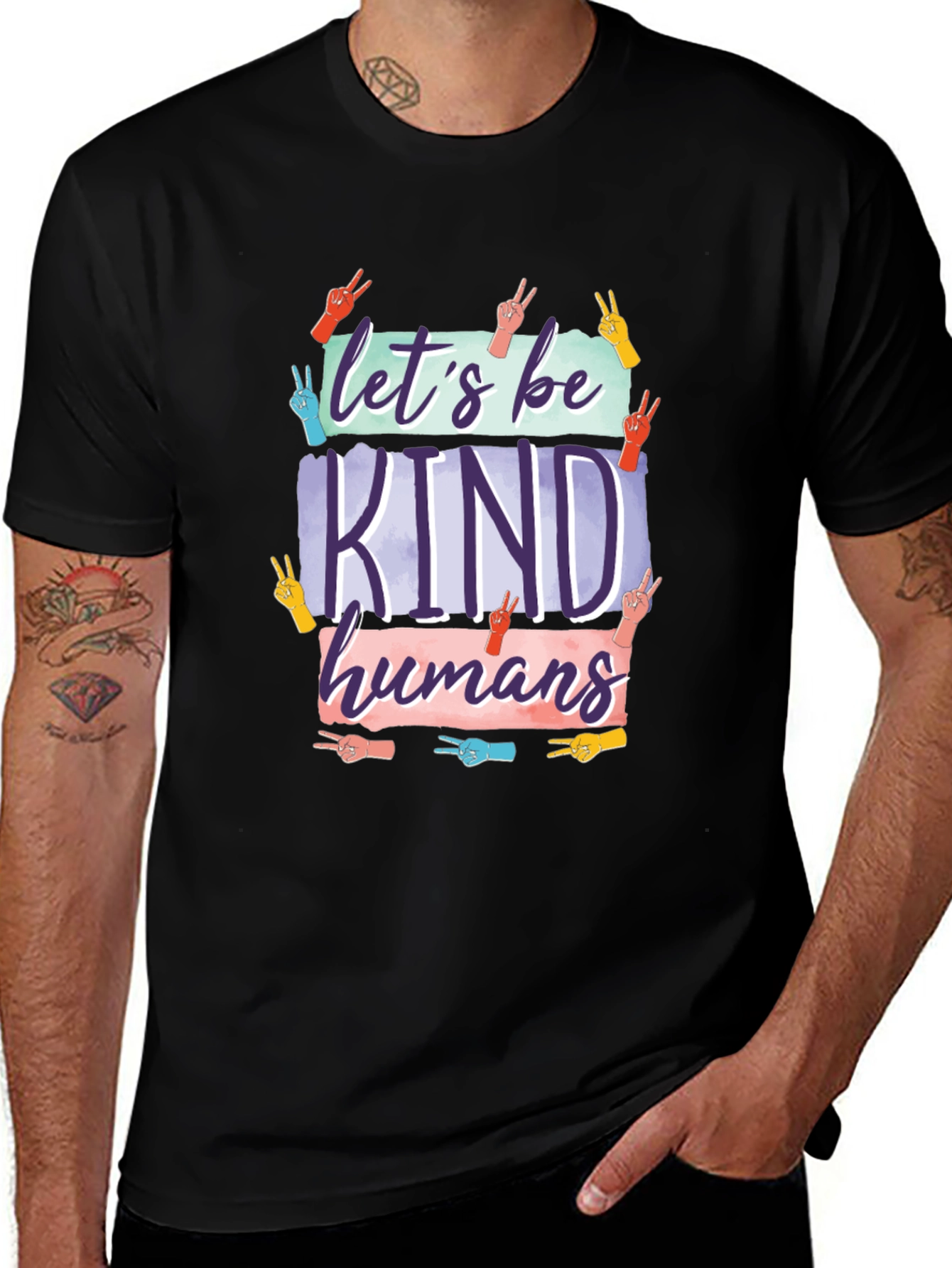 Variant 6 of Let's Be Kind Humans T-Shirt