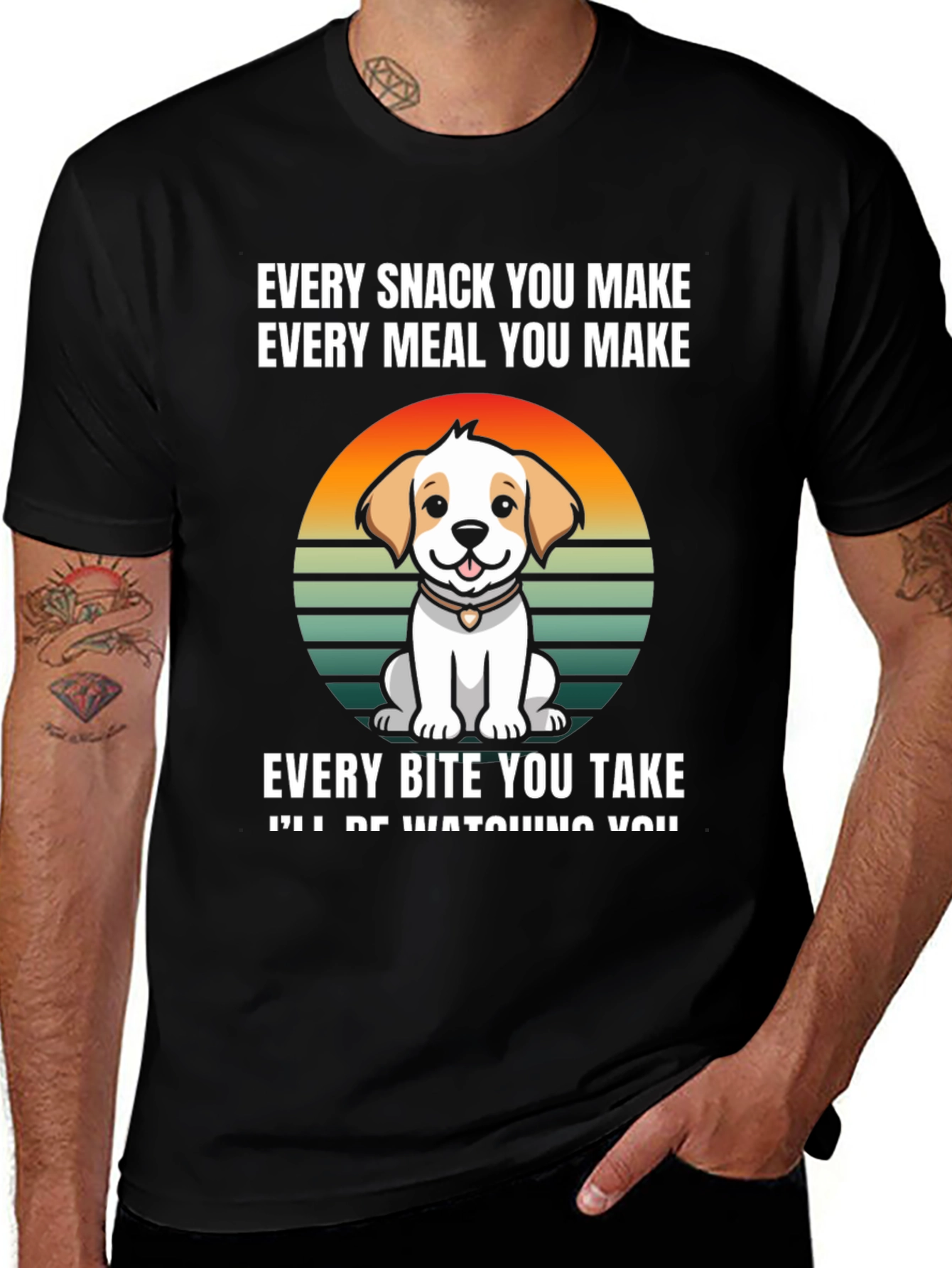 Variant 22 of Dog Lover T-Shirt - Every Snack You Make