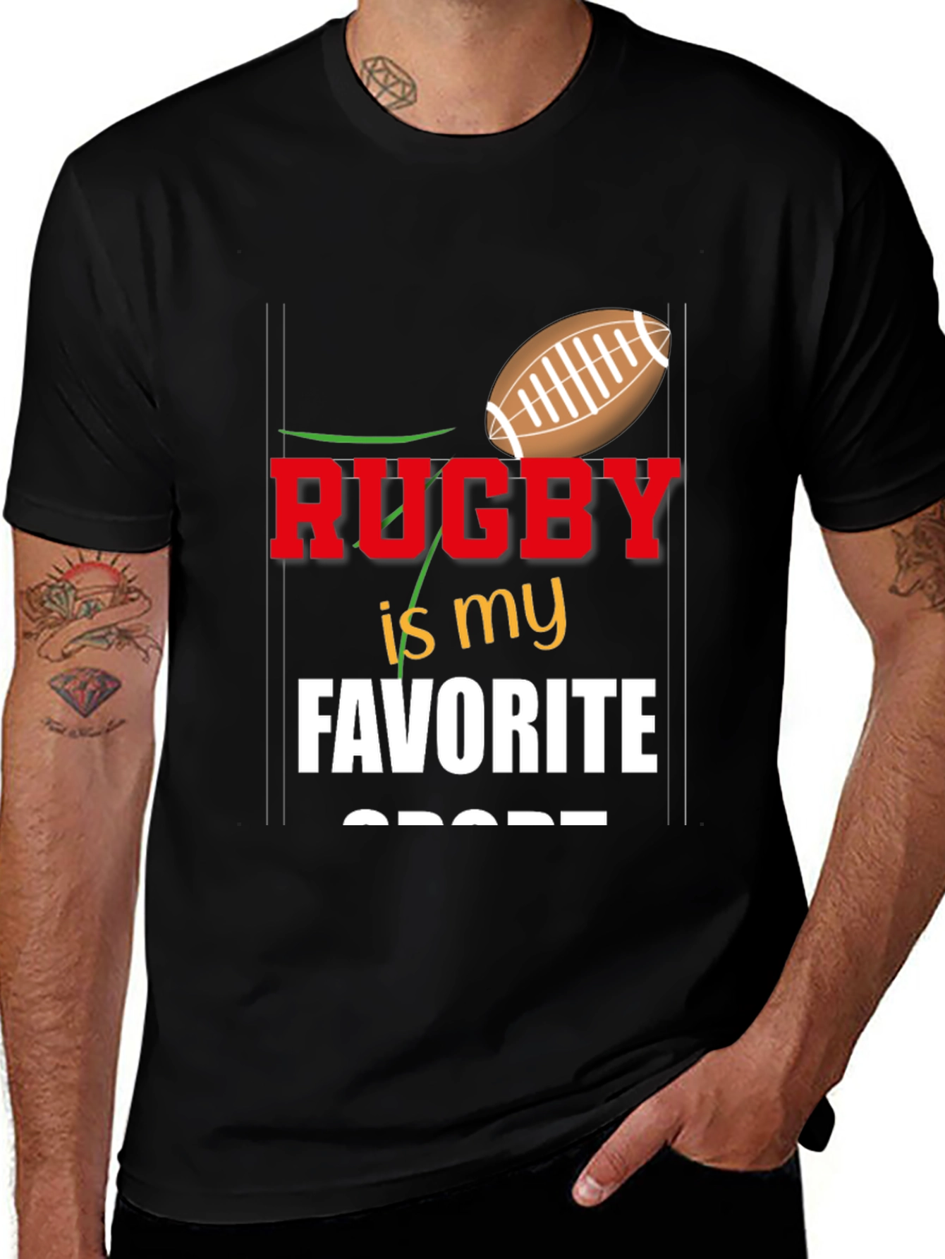 Variant 11 of Rugby is My Favorite Sport T-Shirt
