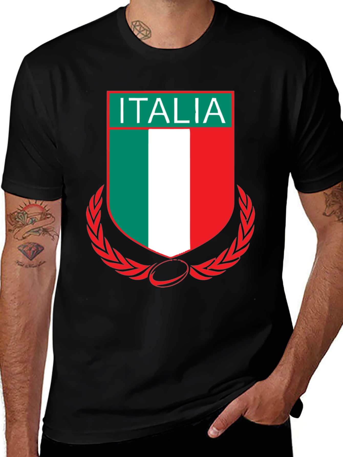 Variant 10 of Italia Rugby T-Shirt - Italian National Team Supporter