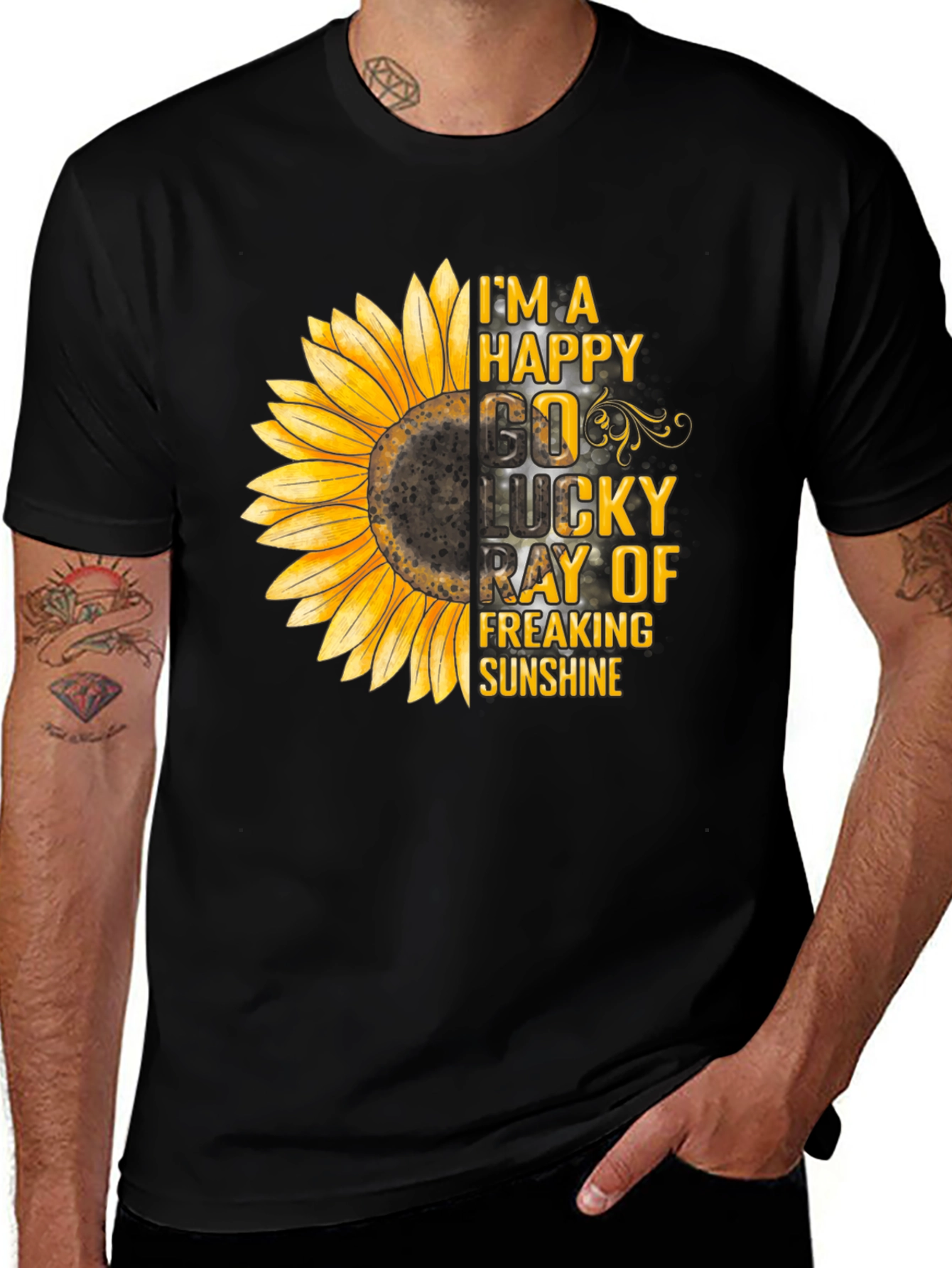 Variant 16 of Happy Sunflower Graphic Tee