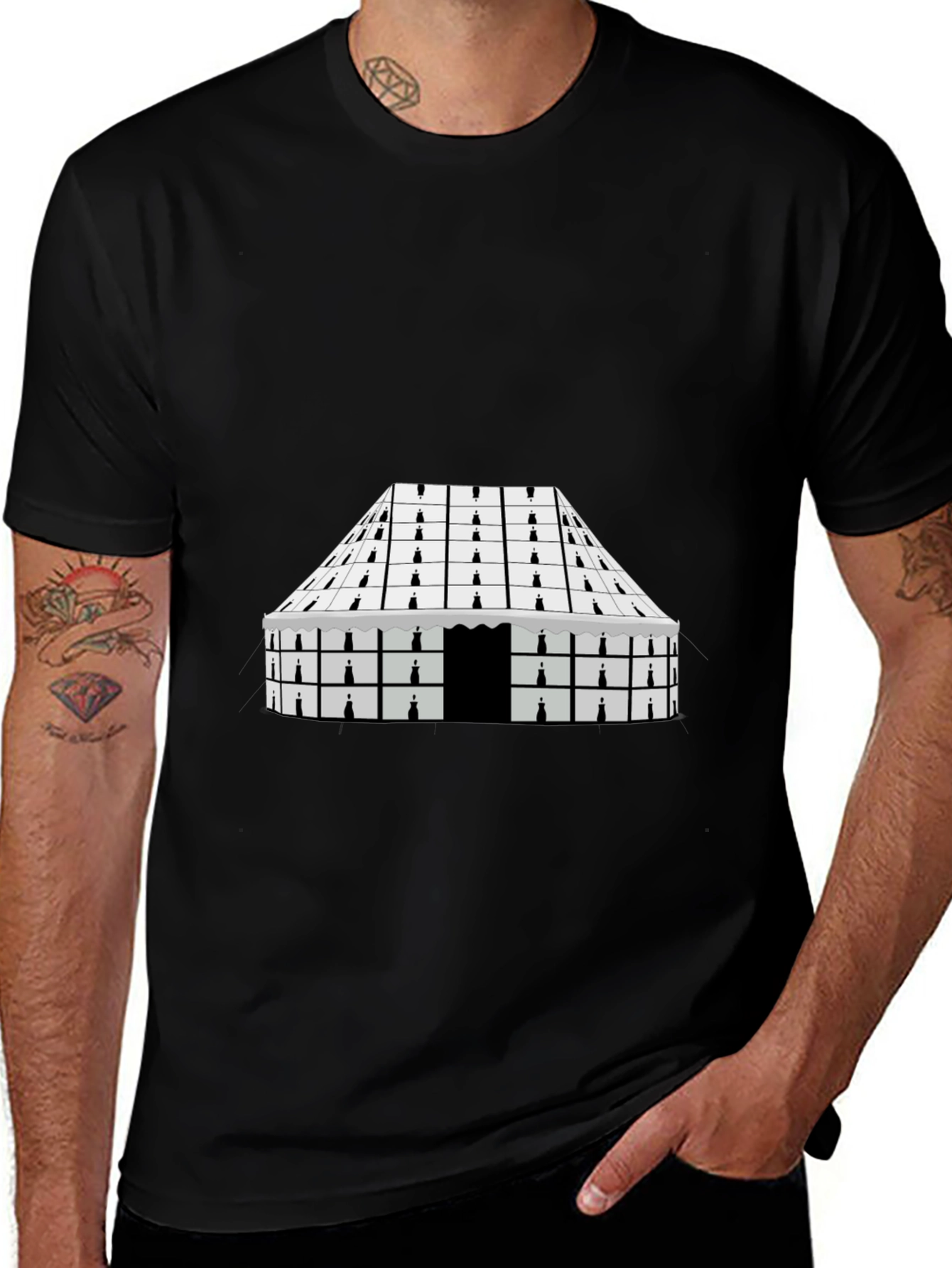 Variant 10 of Abstract Geometric Pattern T-Shirt