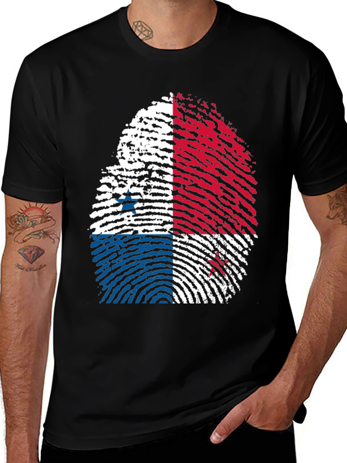 Panama Fingerprint Flag T-Shirt