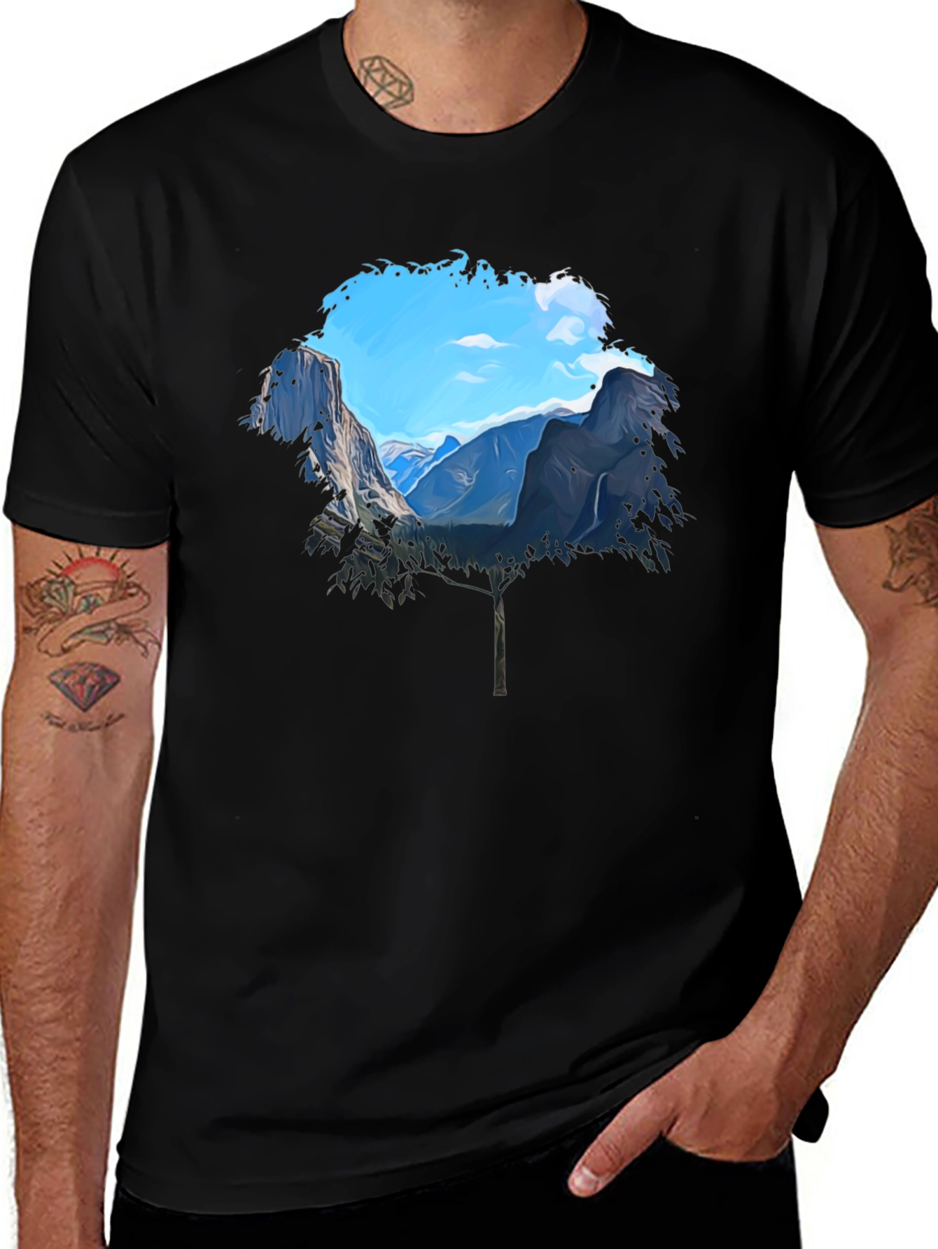 Variant 28 of Yosemite Graphic Tee - Nature Inspired Design