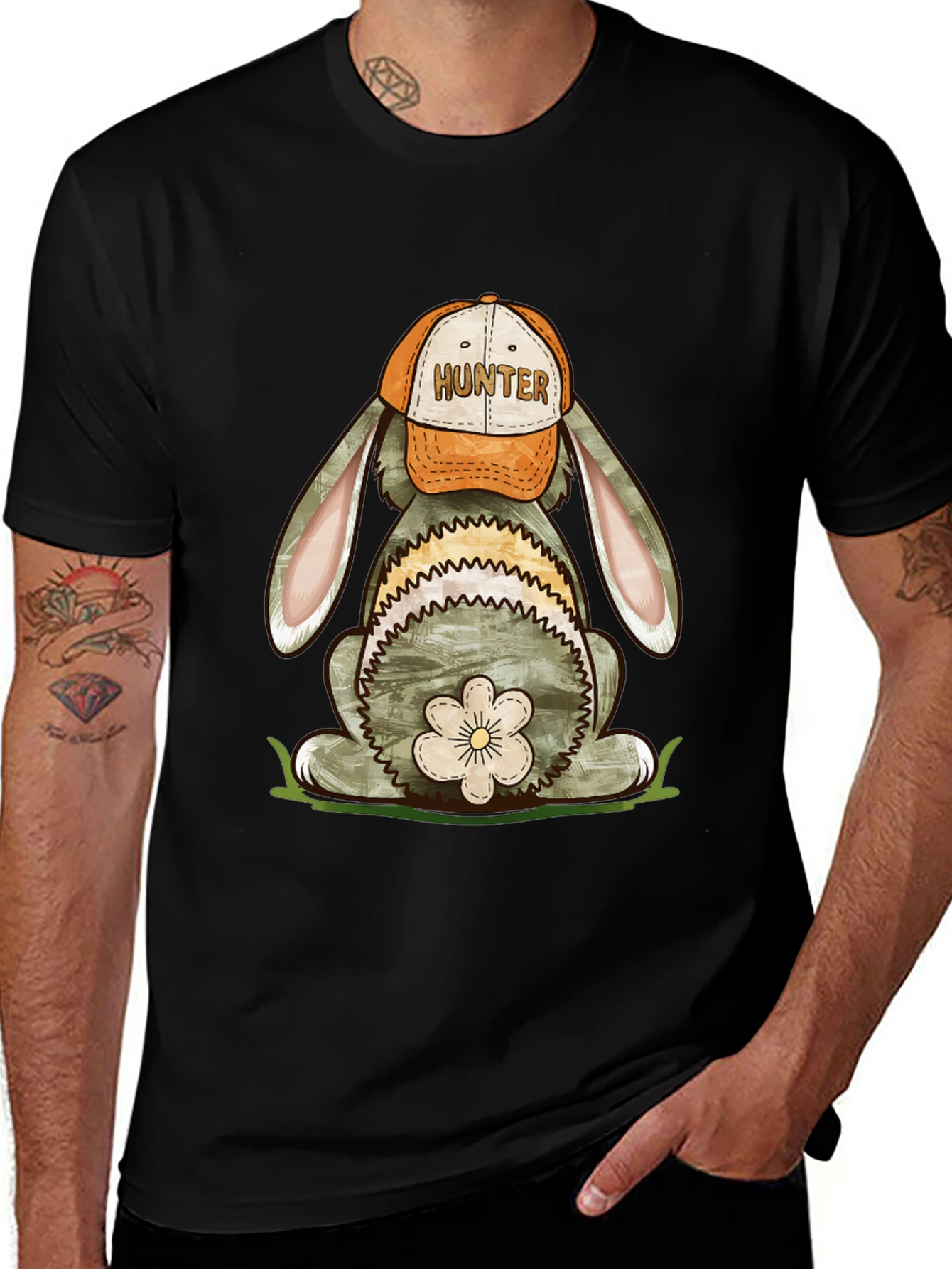 Variant 16 of Hunter Bunny Graphic Tee