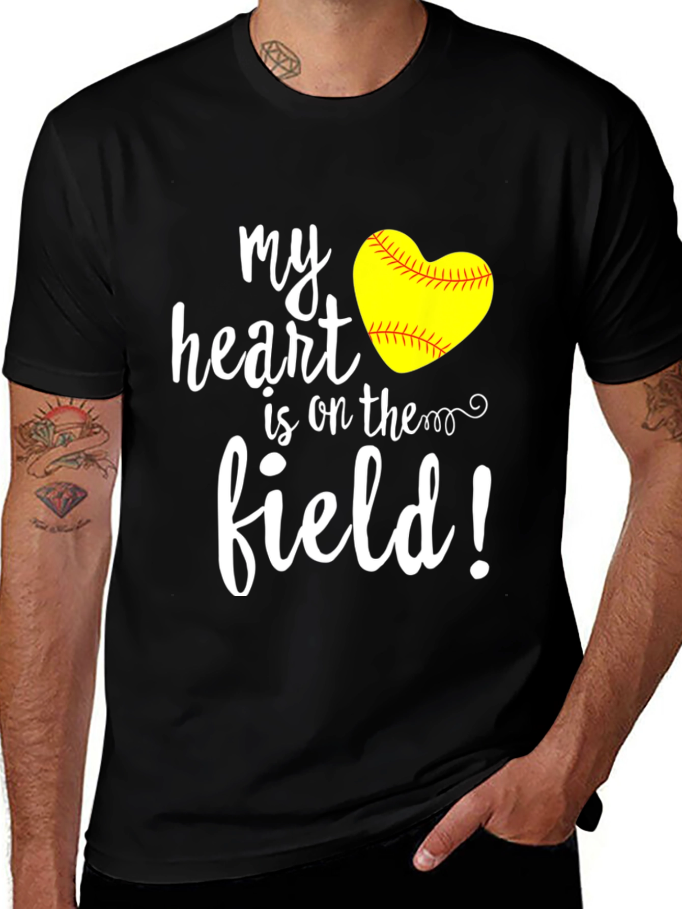 Variant 9 of My Heart Is On The Field Graphic Tee