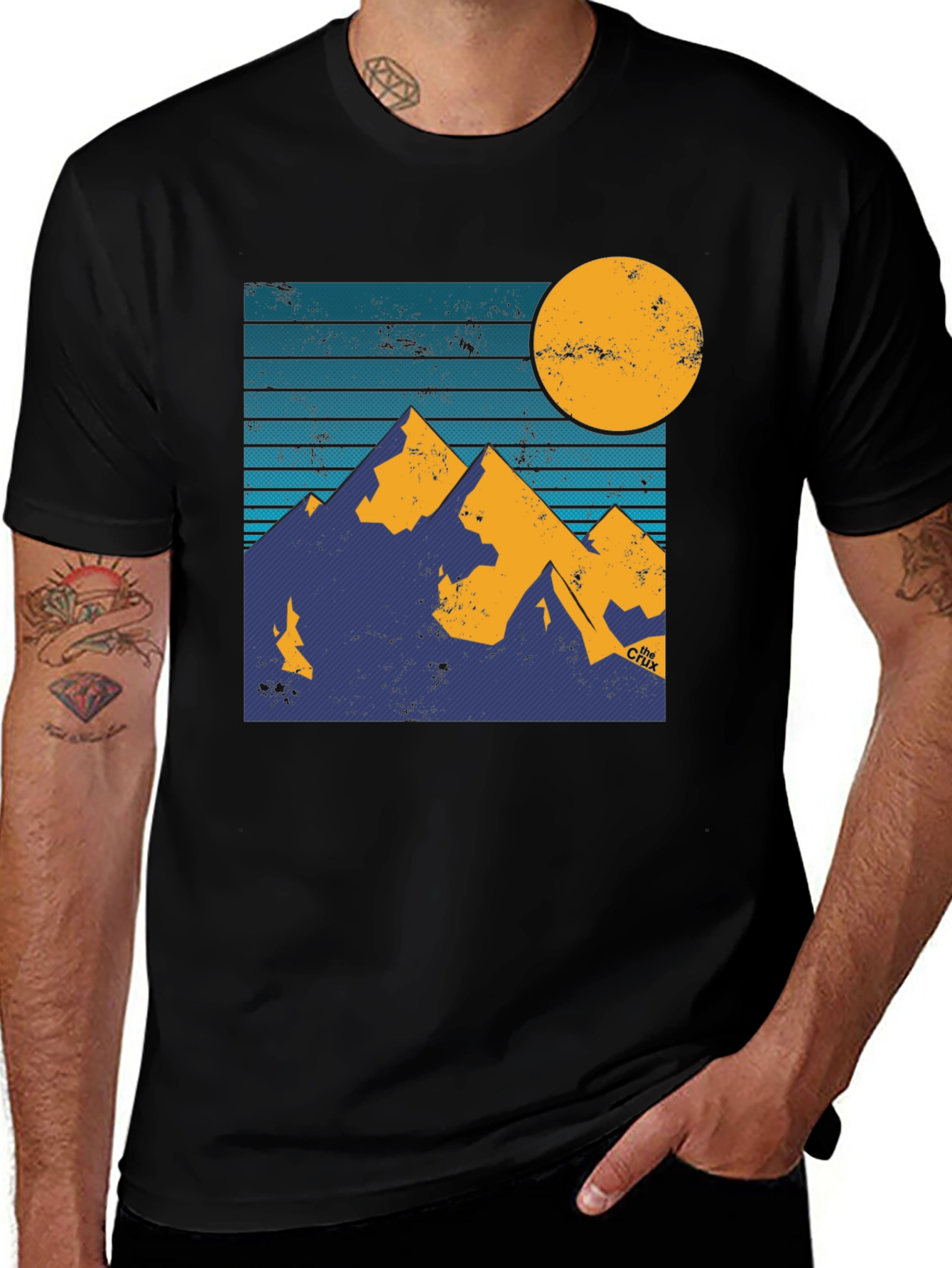 Variant 9 of Mountain Sunset Graphic Tee - Adventure Style