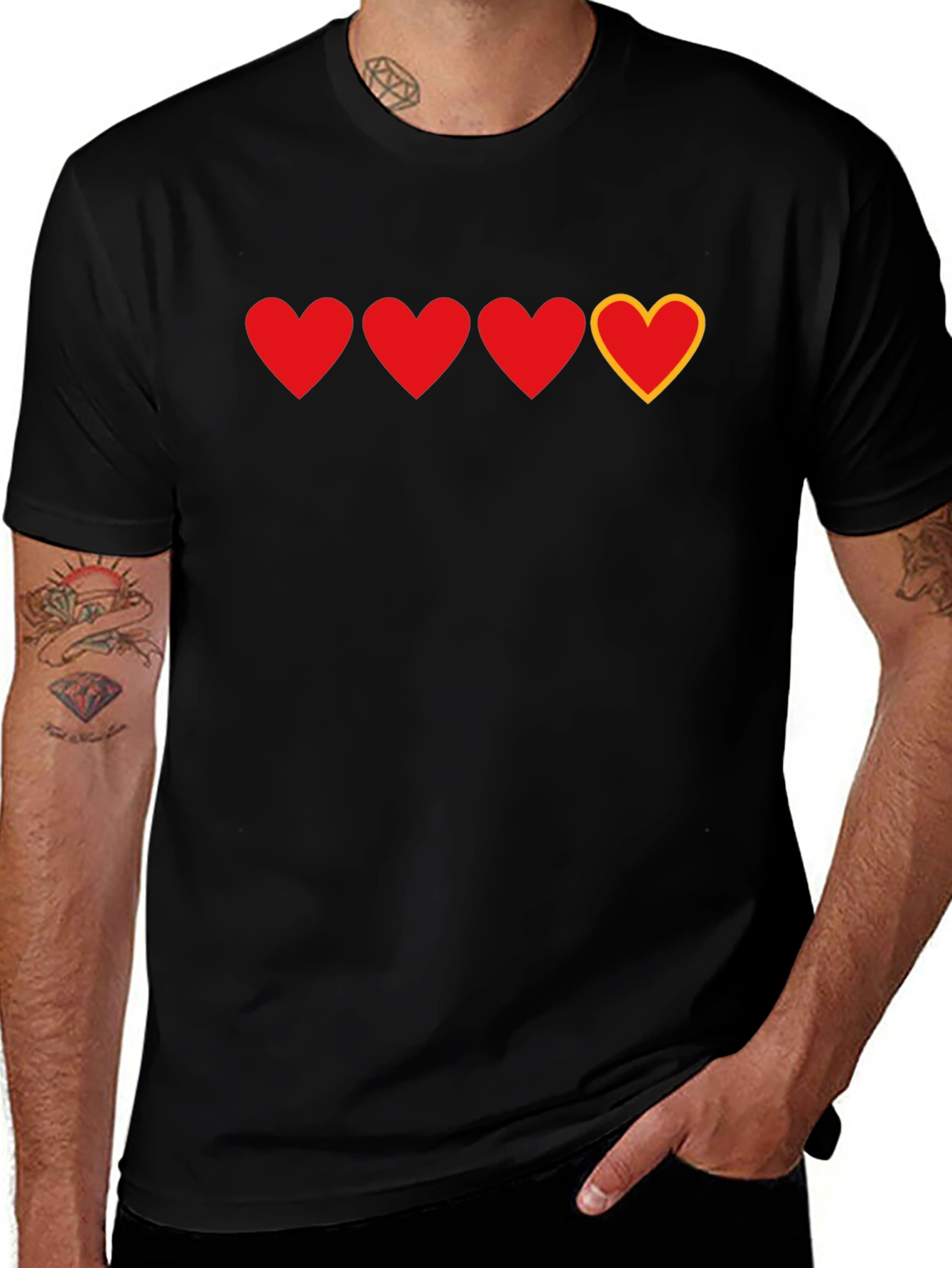 Variant 23 of Heart Health T-Shirt - Gamer Style