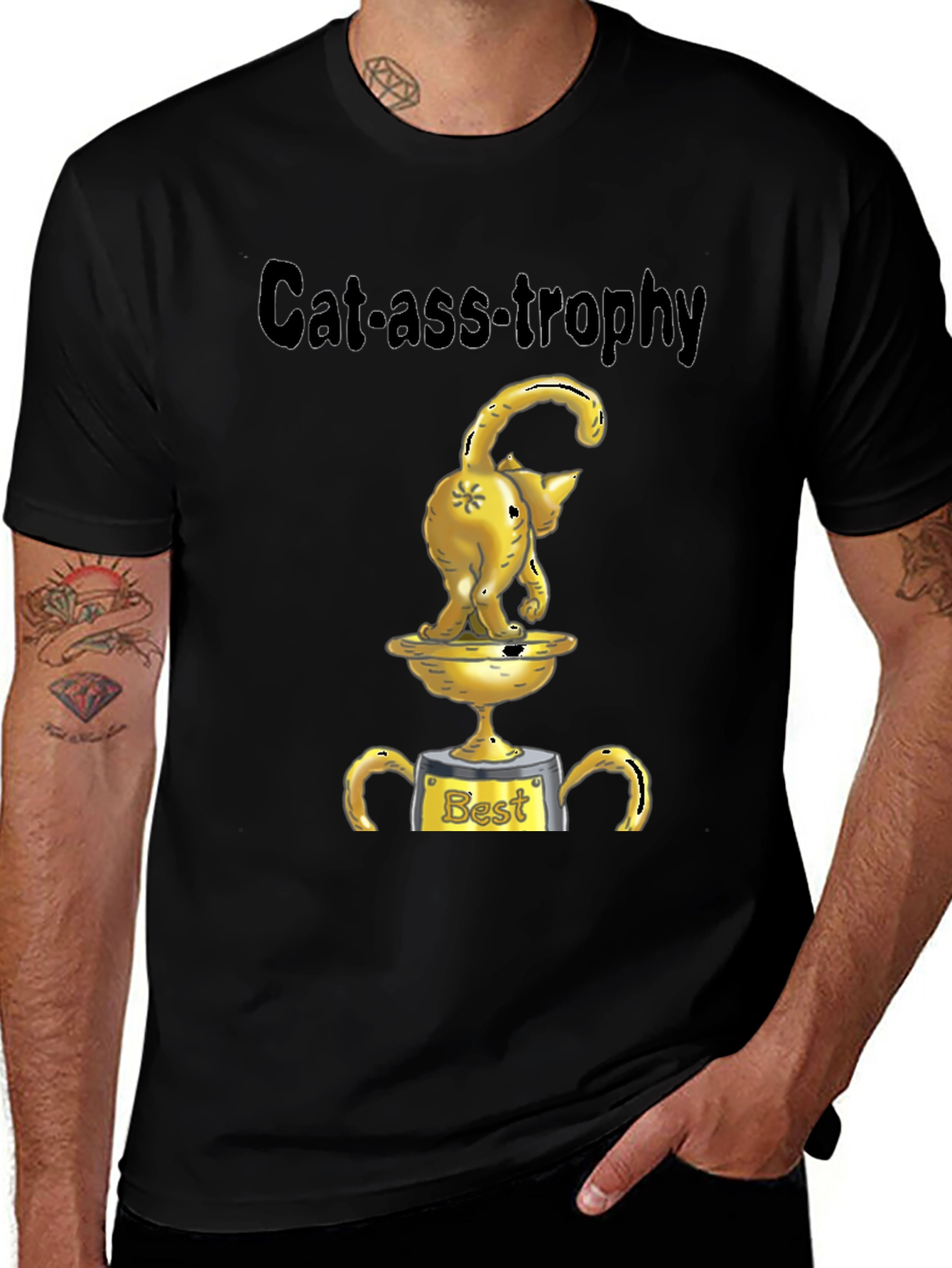 Variant 4 of Cat-ass-trophy T-Shirt - Best Cat Trophy