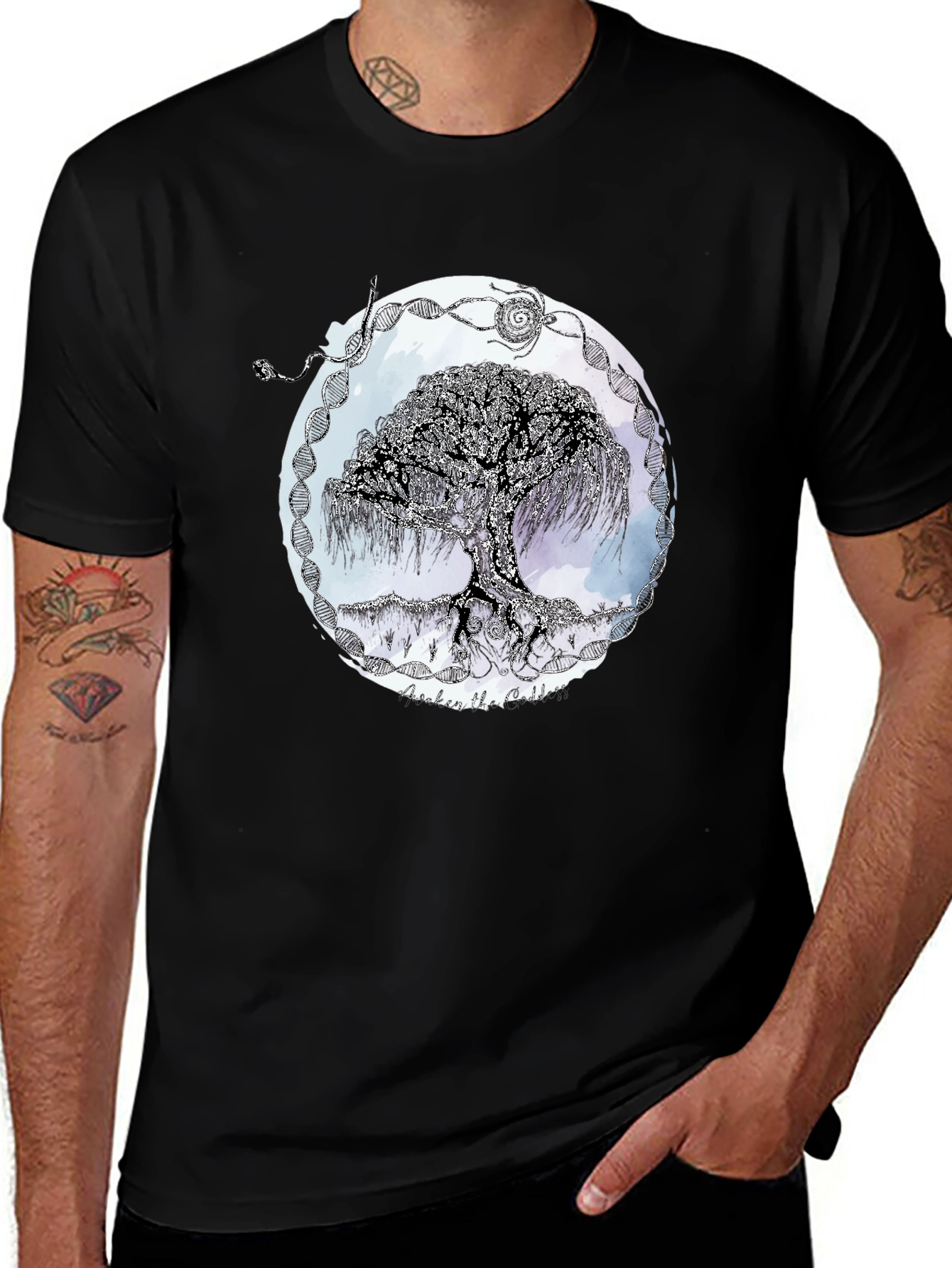 Variant 9 of Tree of Life Graphic Tee - Unisex Black T-Shirt