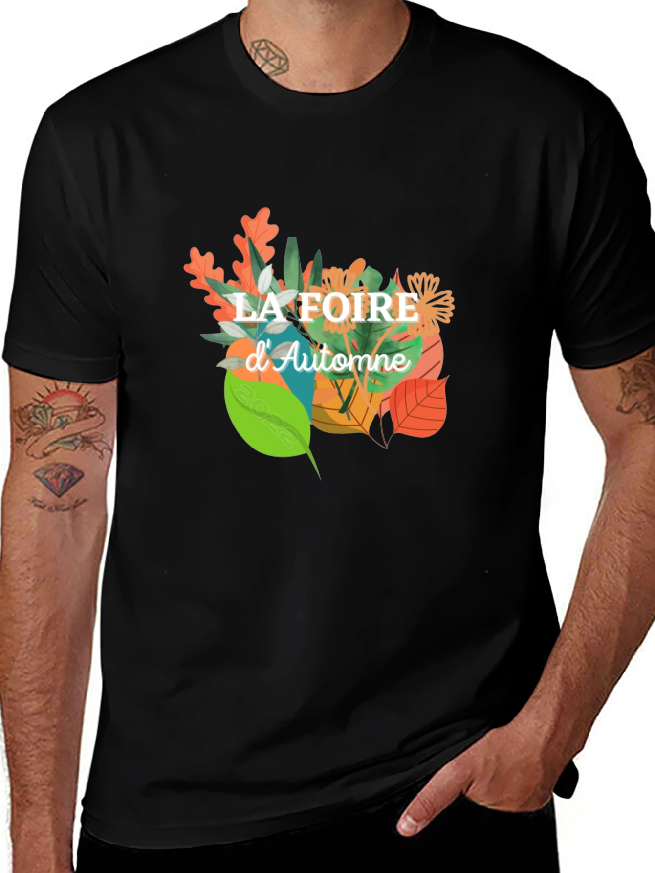 Variant 12 of La Foire d'Automne Black T-Shirt