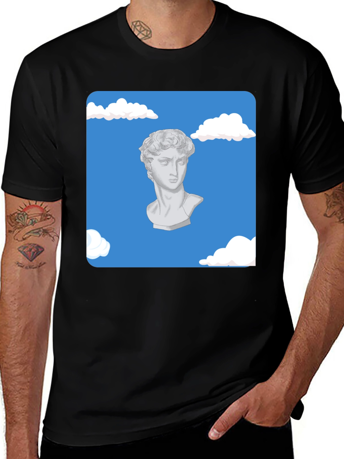 Variant 15 of David Bust in the Clouds T-Shirt