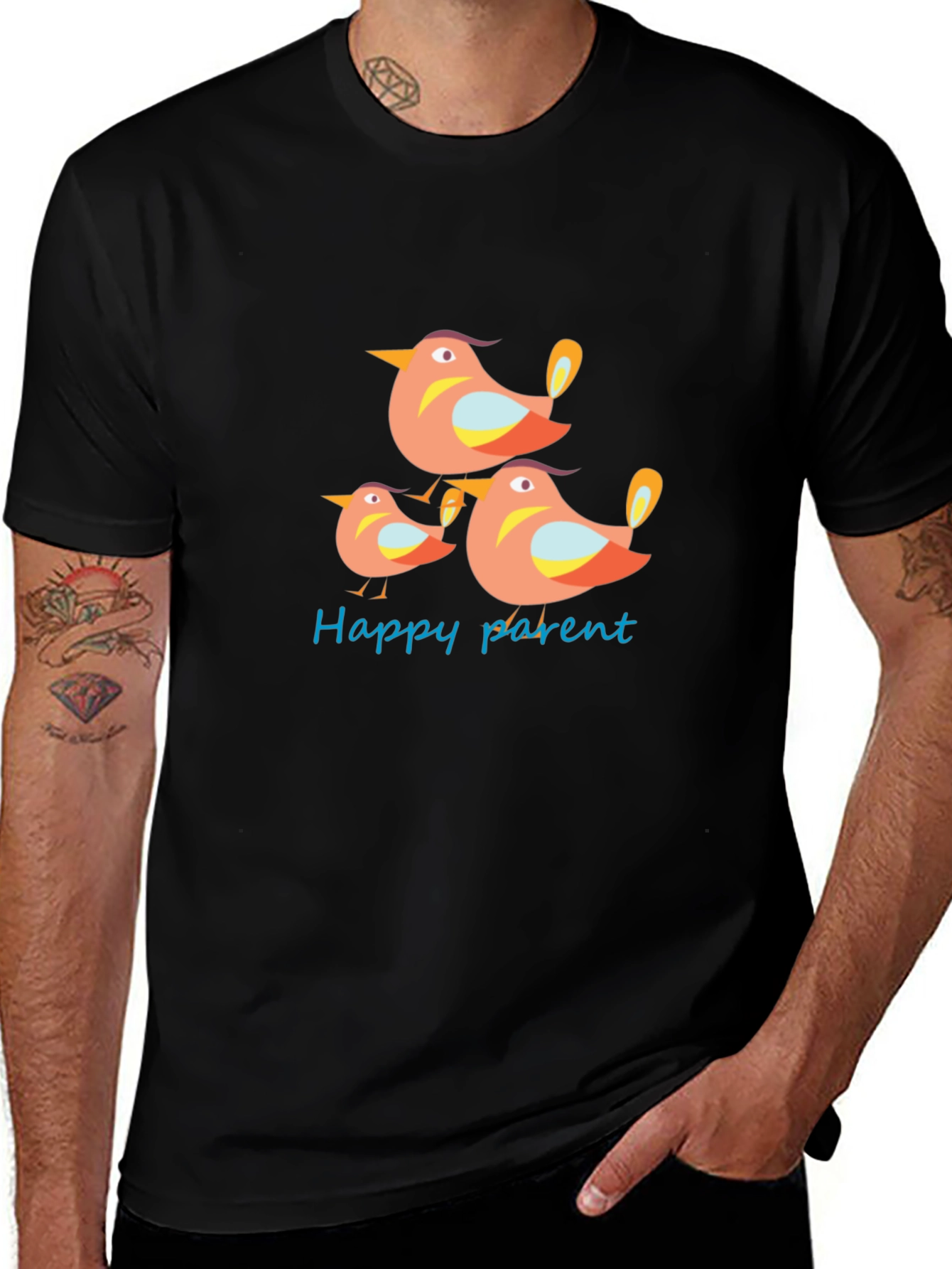 Variant 28 of Happy Parent Graphic Tee - Family Love
