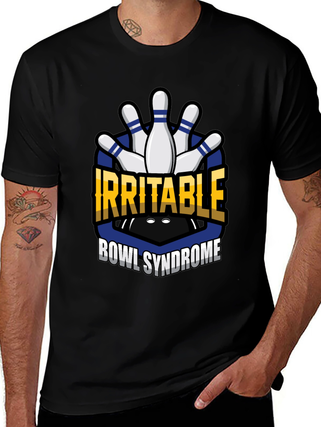 Variant 12 of Irritable Bowl Syndrome T-Shirt Bowling Graphic Novelty Tee