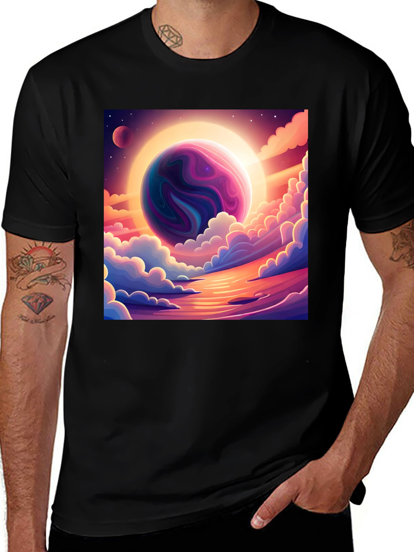 Variant 29 of Celestial Dreamscape Graphic T-Shirt
