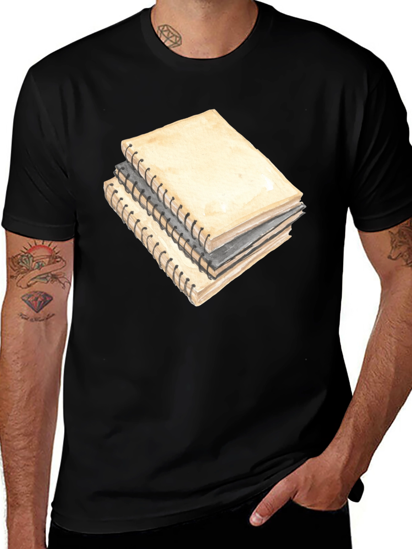 Variant 19 of Notebook Stack Graphic Tee