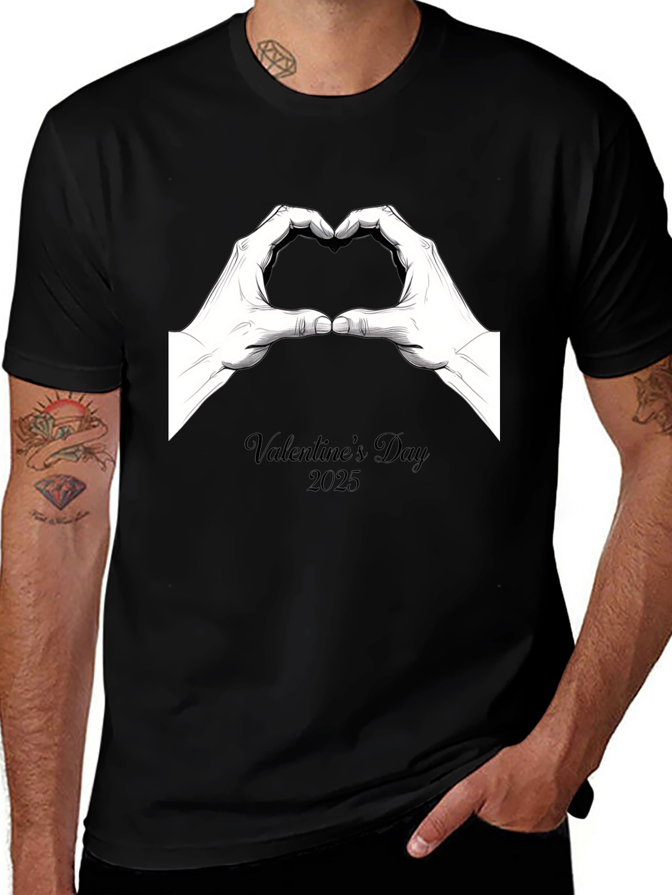 Variant 26 of Valentine's Day 2025 Heart Hands T-Shirt
