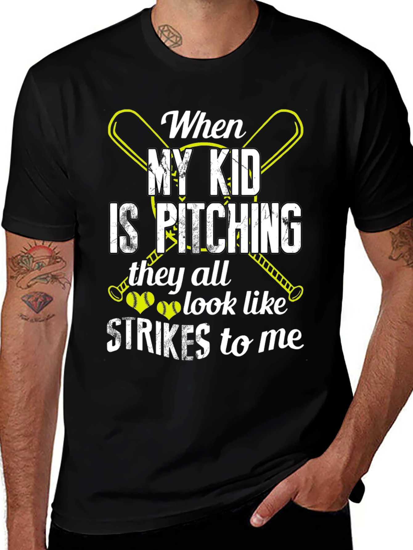 Variant 4 of When My Kid Is Pitching T-Shirt