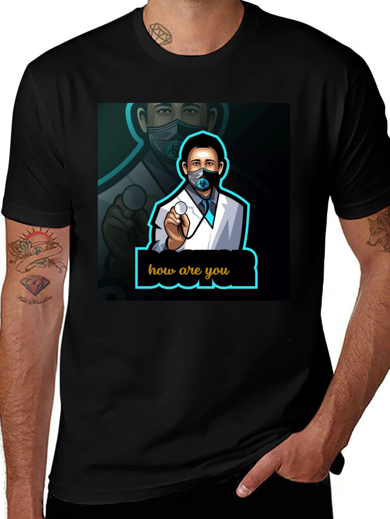 Variant 24 of Doctor Cartoon Graphic Tee - How Are You?