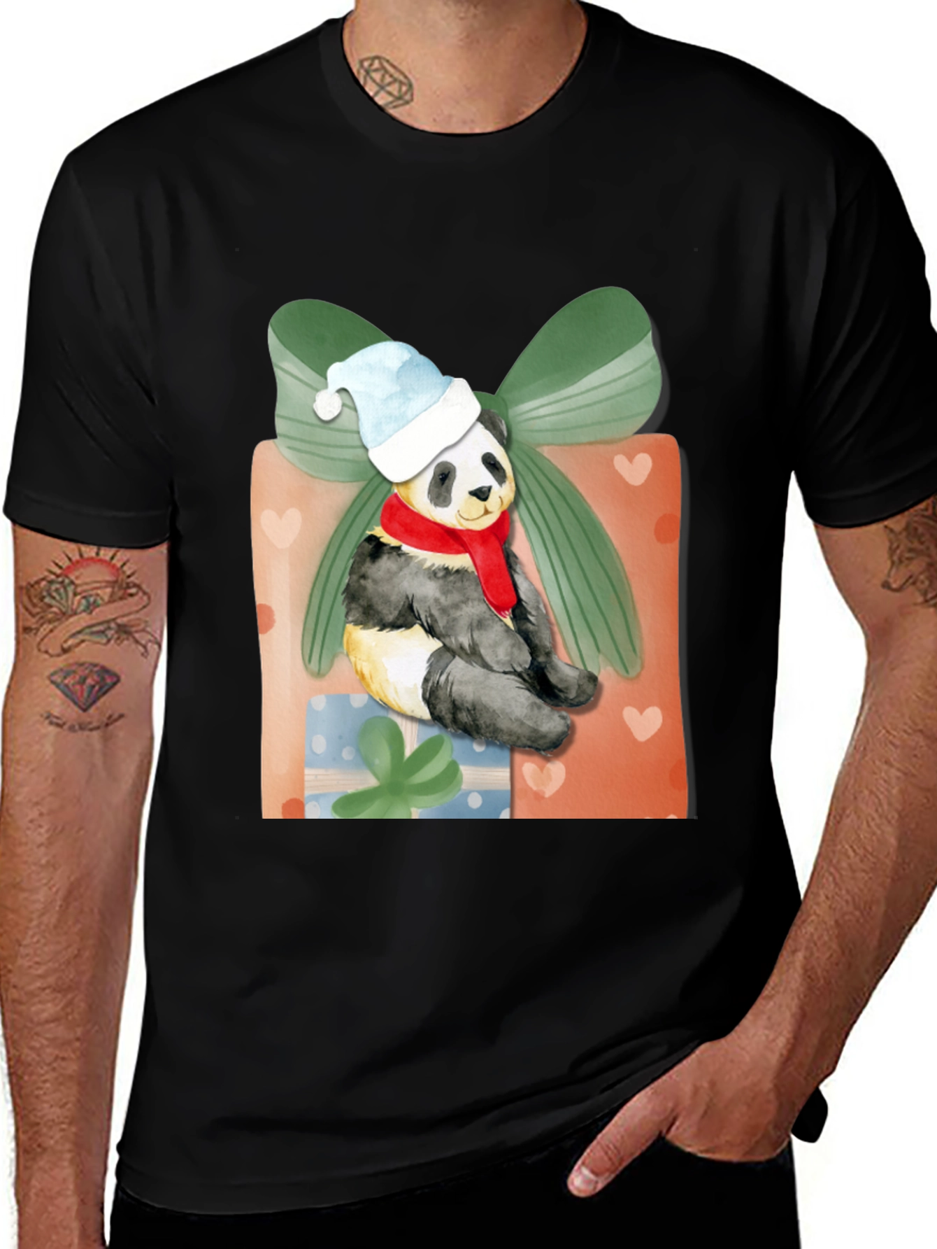 Variant 27 of Panda Christmas Gift T-Shirt