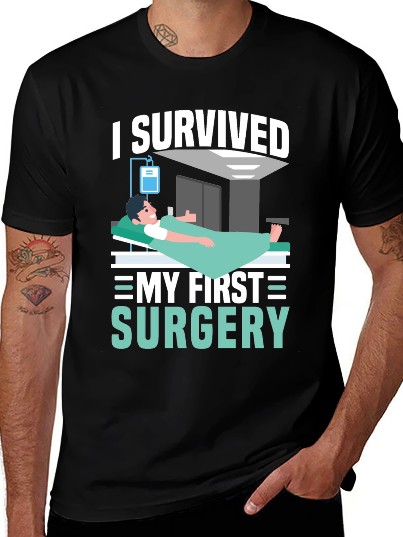 Variant 2 of I Survived My First Surgery Graphic T-Shirt
