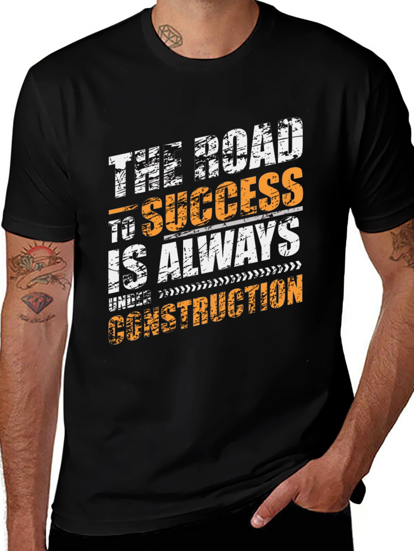 Variant 2 of Road to Success Graphic Tee - Always Under Construction