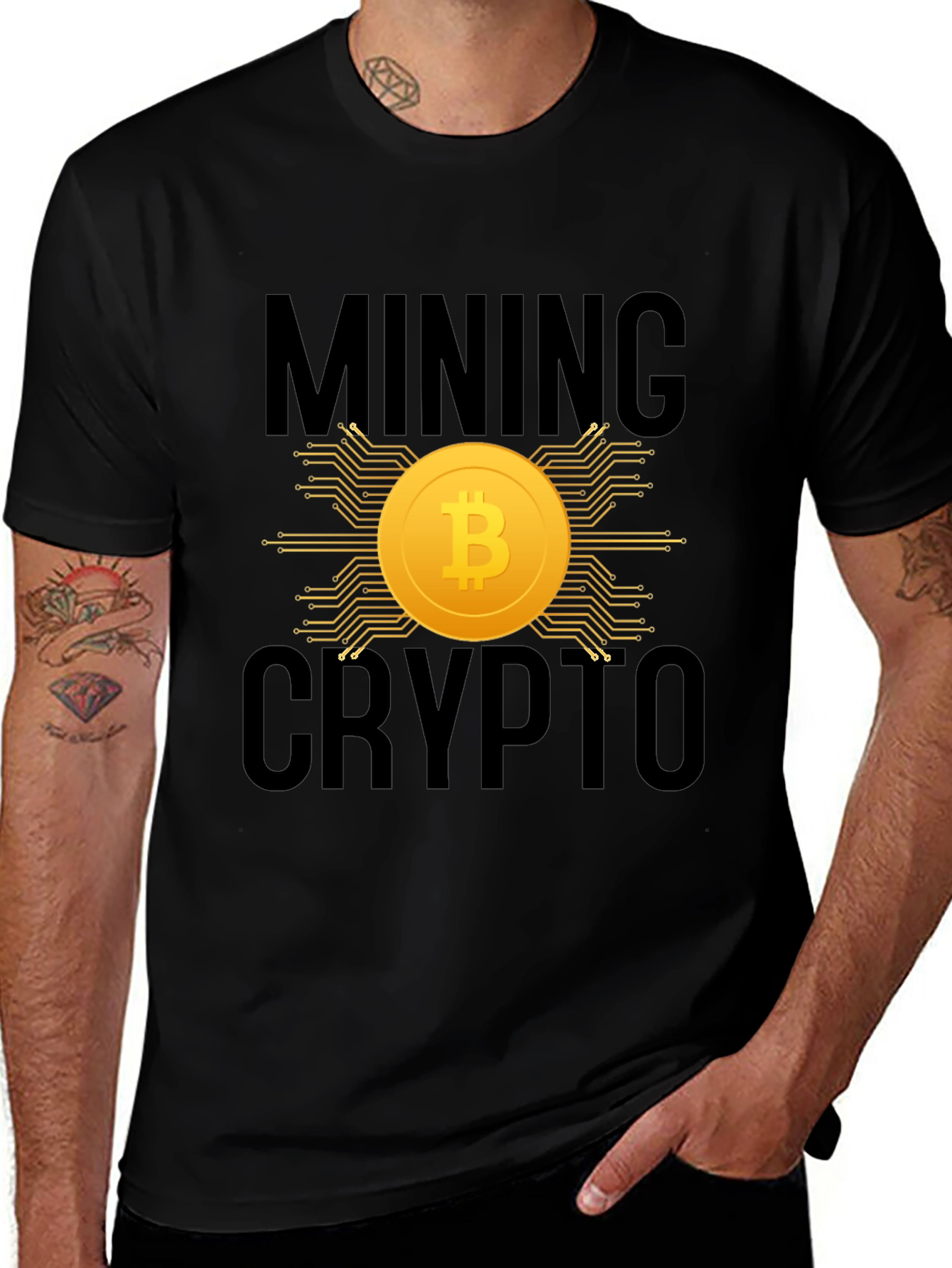 Bitcoin Mining Crypto Tee - Black
