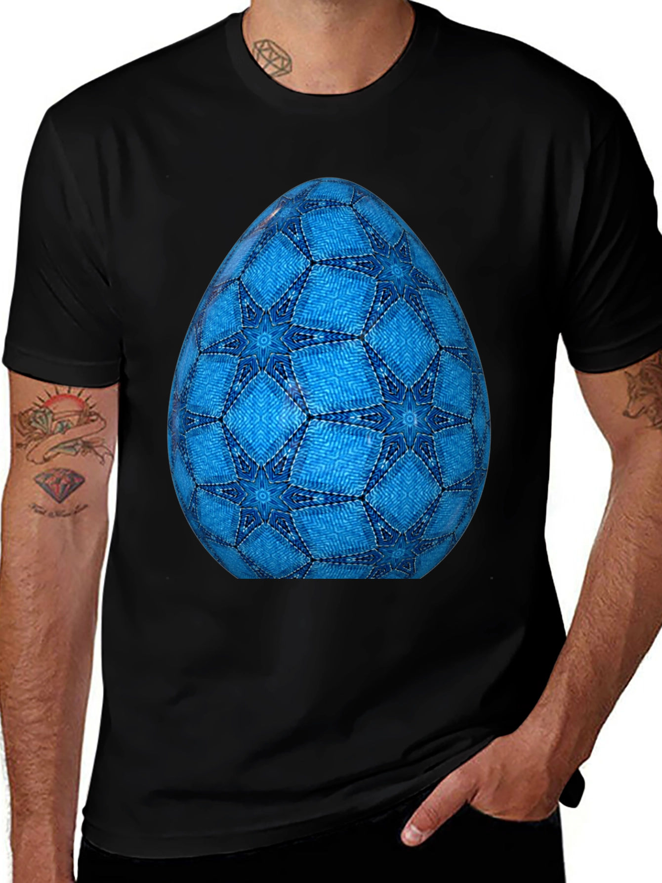 Variant 30 of Geometric Pattern Egg T-Shirt