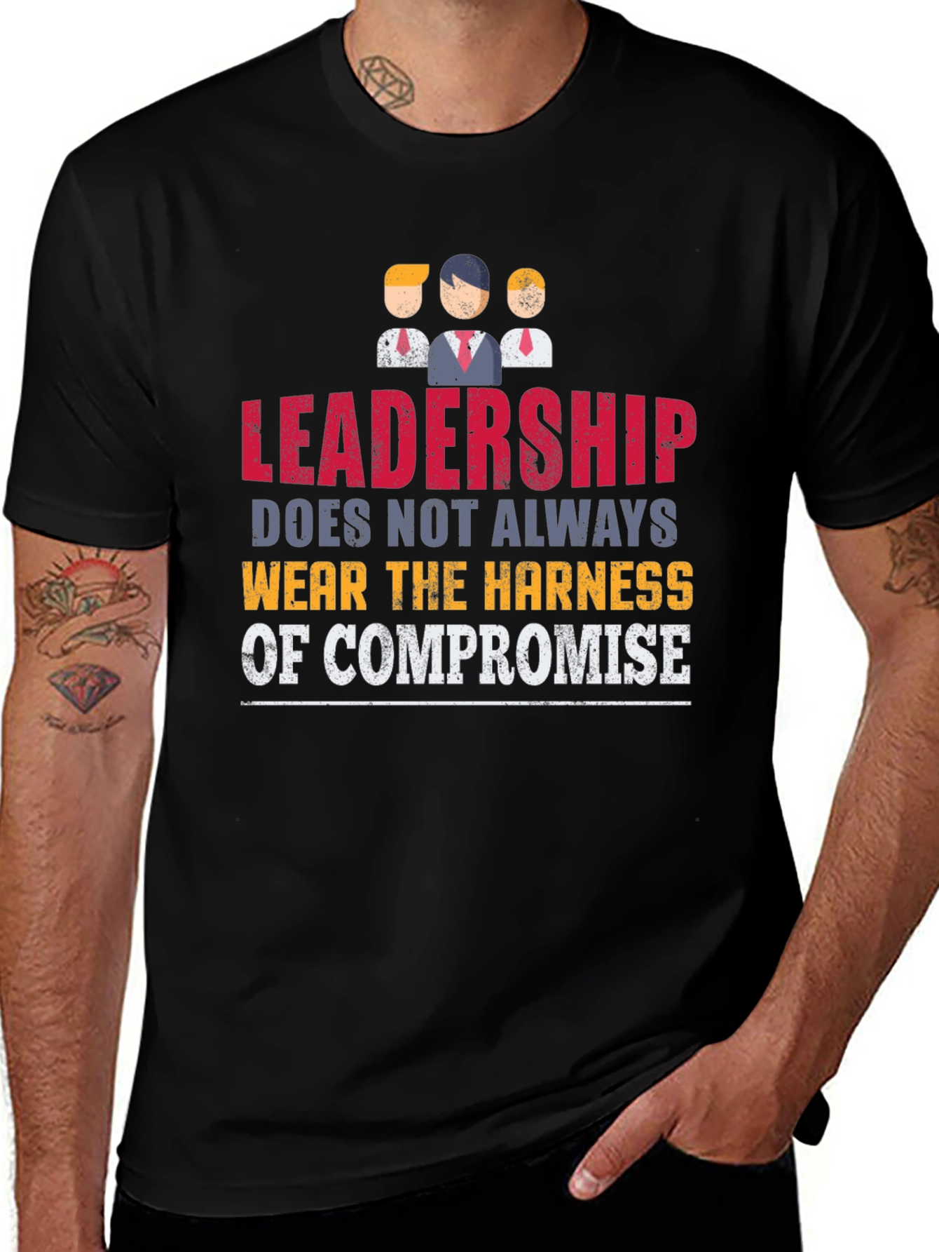 Variant 28 of Leadership T-Shirt - Compromise Design