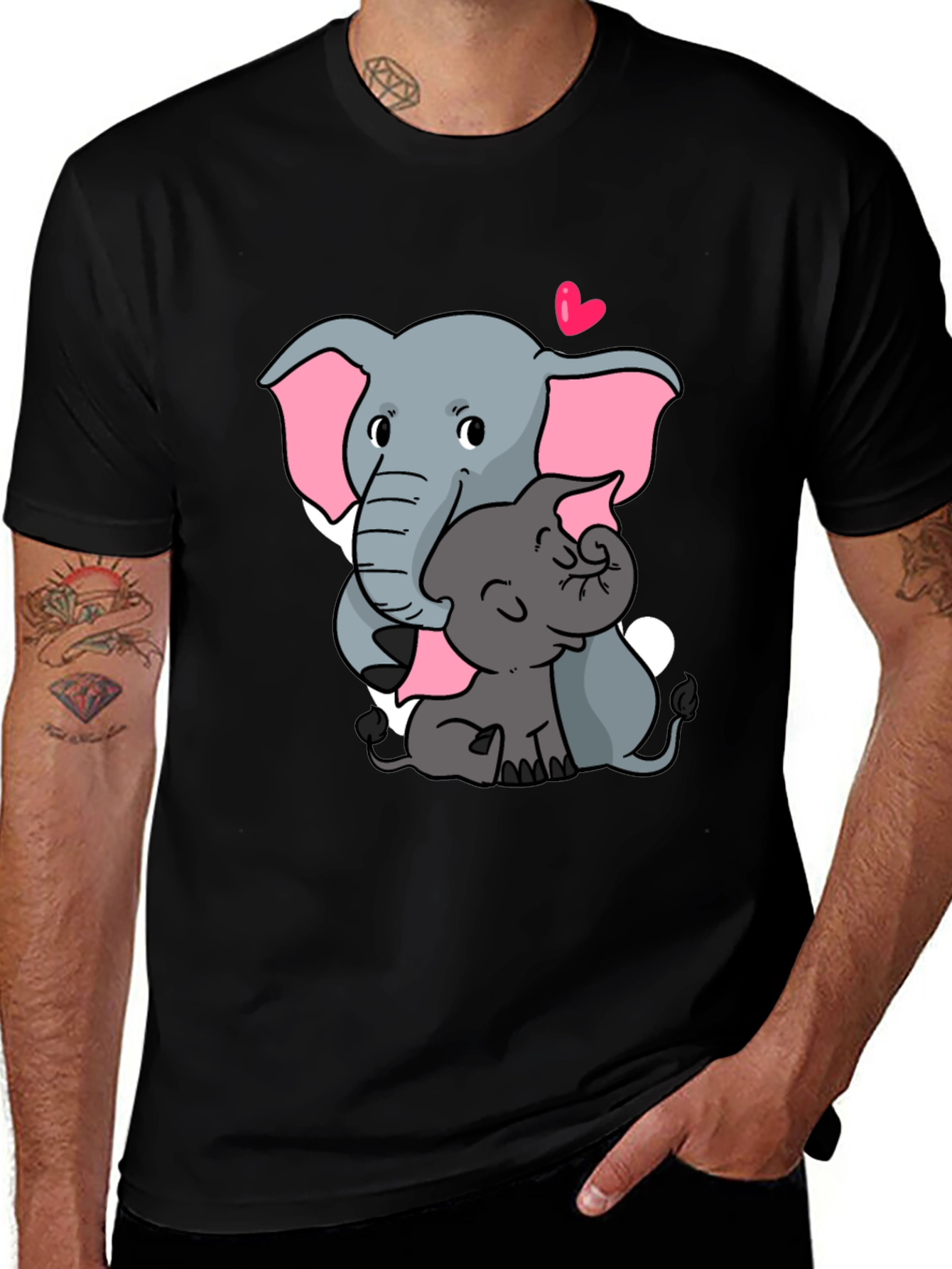 Cute Elephant Mom and Baby T-Shirt