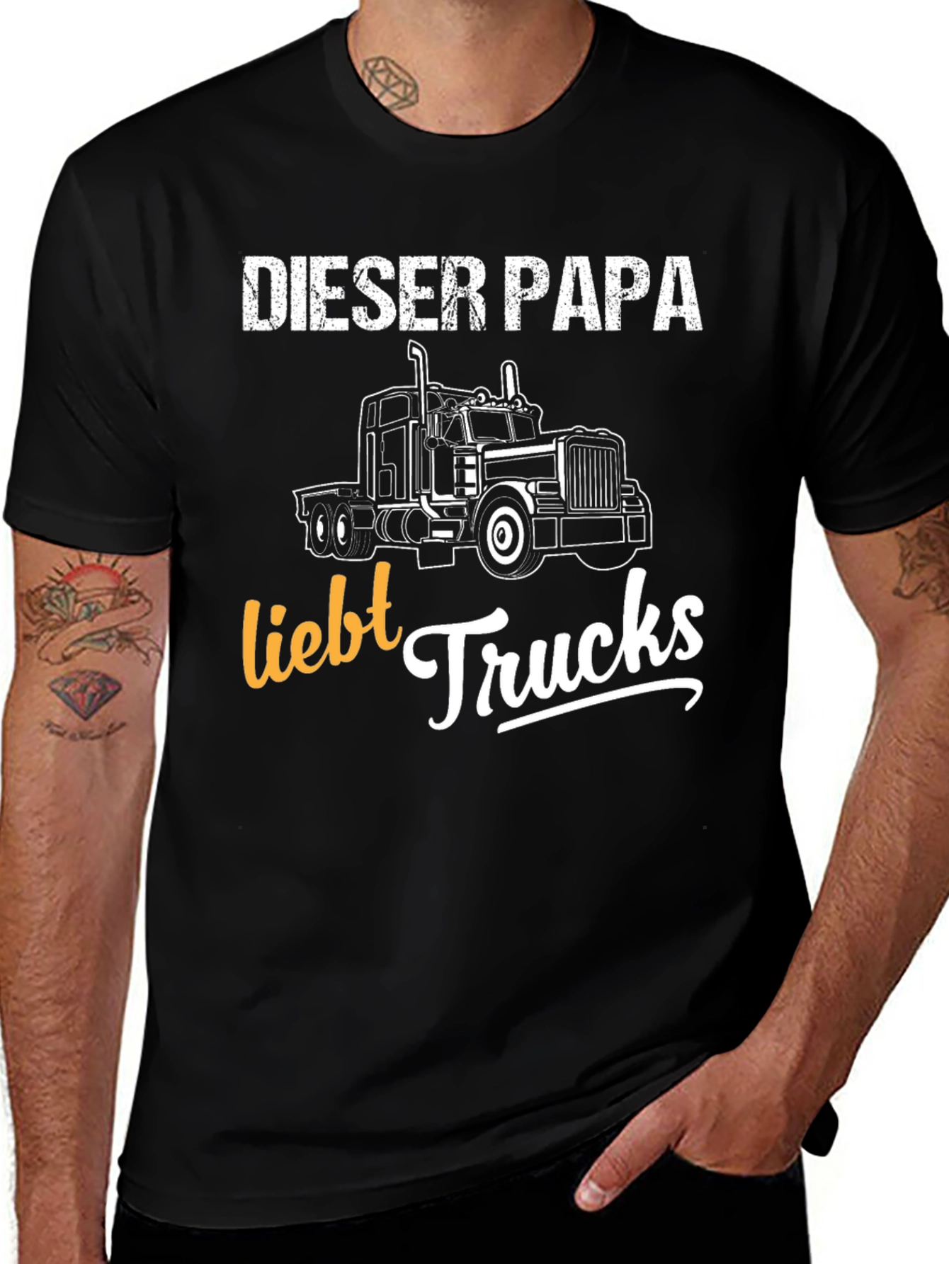Variant 24 of Dieser Papa Liebt Trucks T-Shirt
