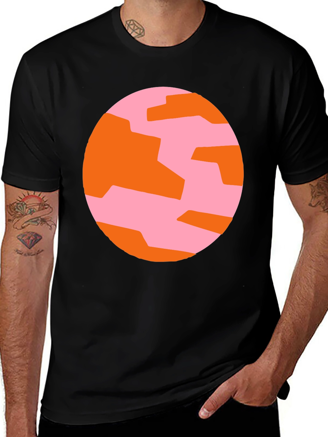 Variant 16 of Abstract Graphic Tee - Modern Casual Style