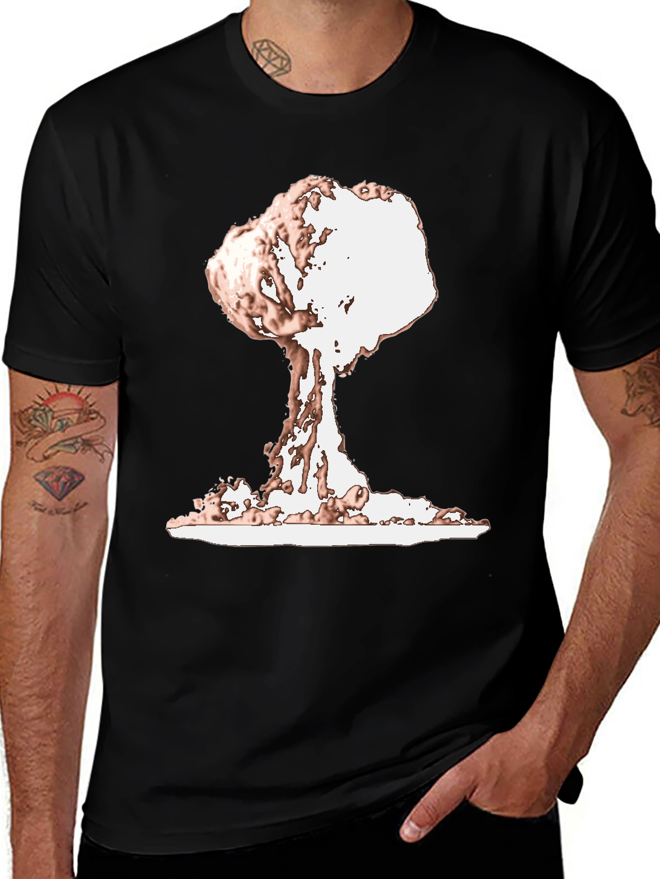 Variant 19 of Atomic Blast T-Shirt - Nuclear Explosion Design