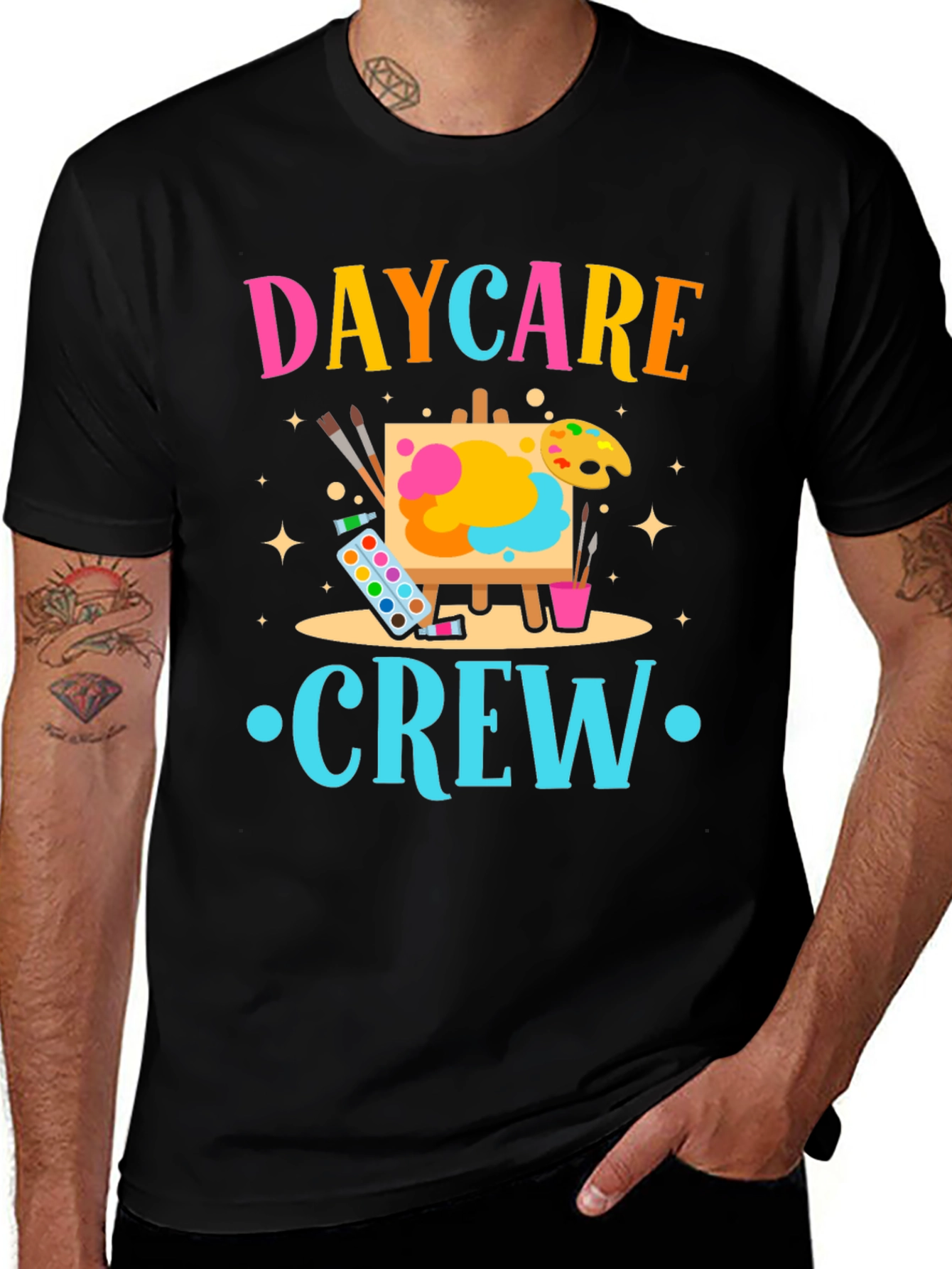 Daycare Crew Graphic Tee - Artist Theme