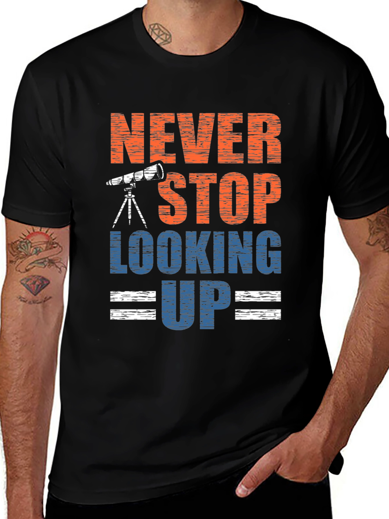 Variant 16 of Never Stop Looking Up Graphic Tee