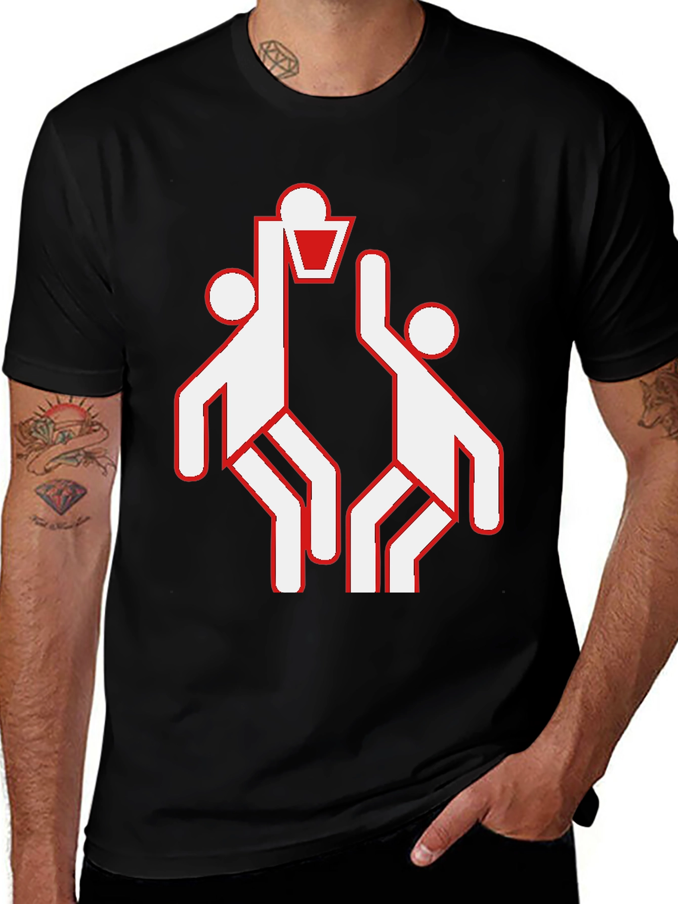 Basketball Graphic Tee - Retro Style